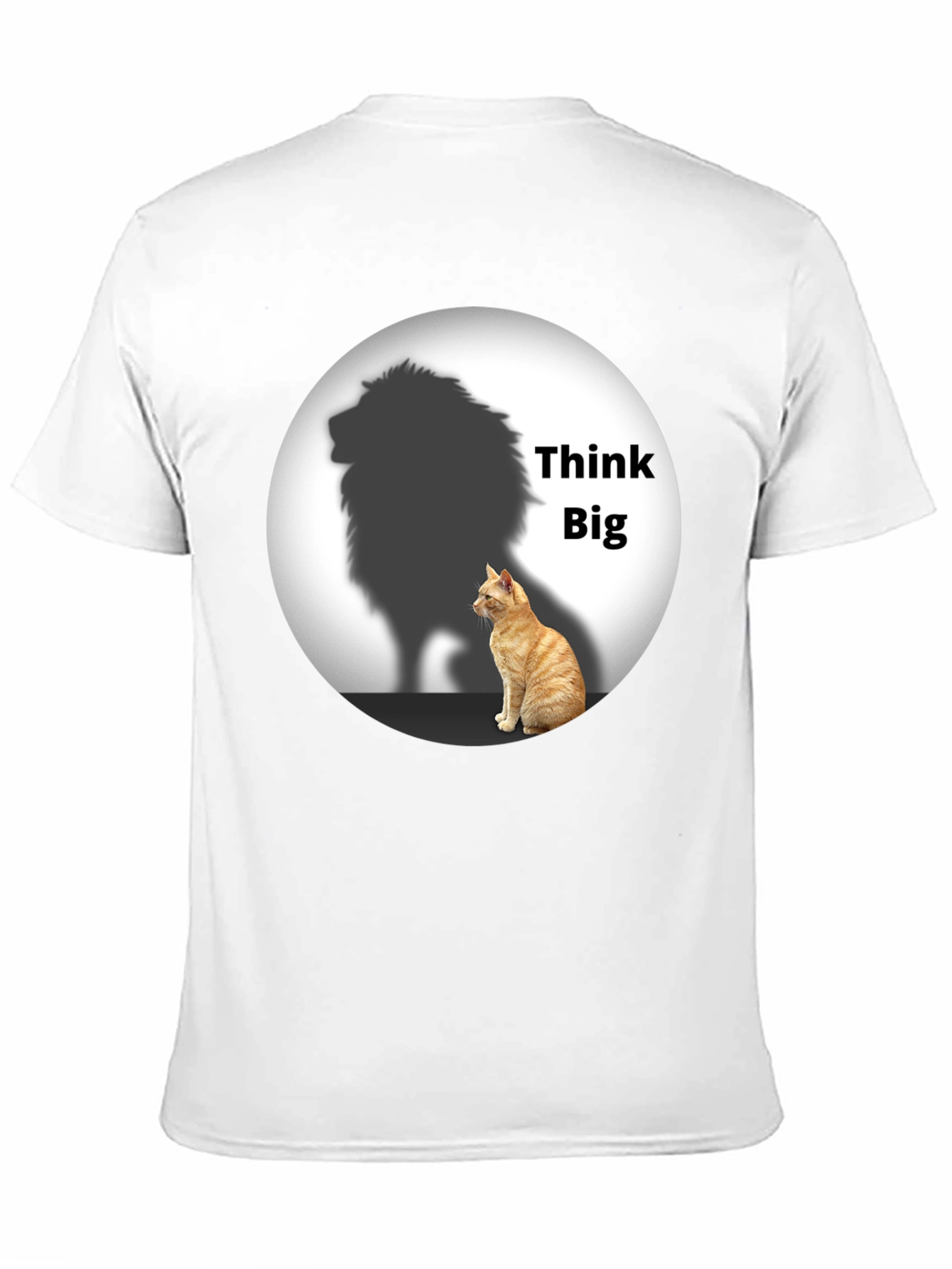 Think Big Cat Lion Shadow T-Shirt