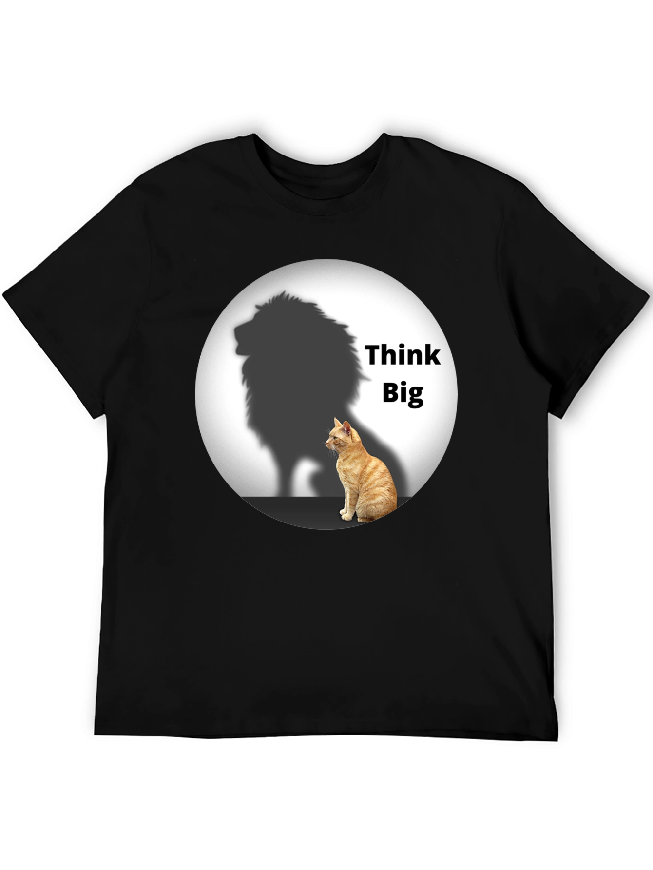 Think Big Cat Lion Shadow T-Shirt