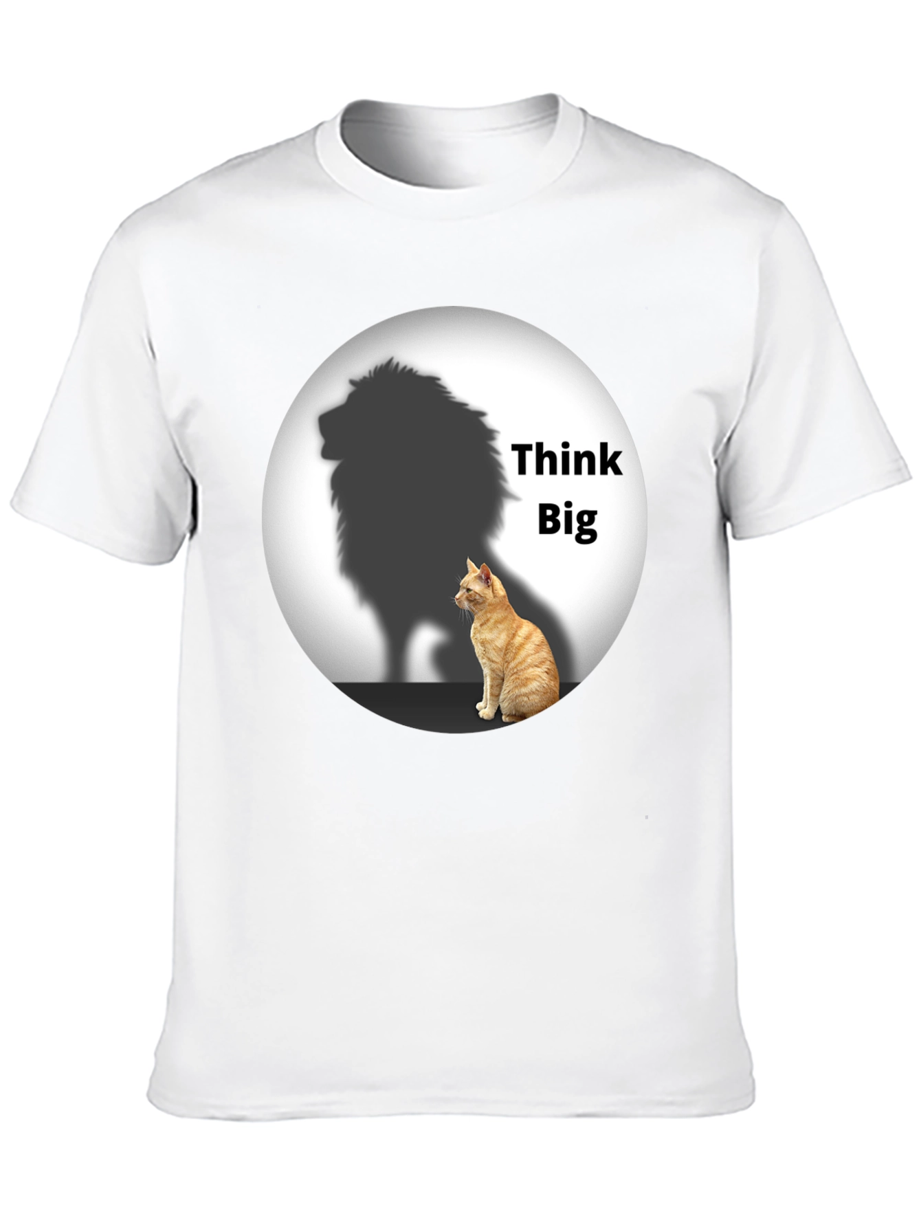 Think Big Cat Lion Shadow T-Shirt