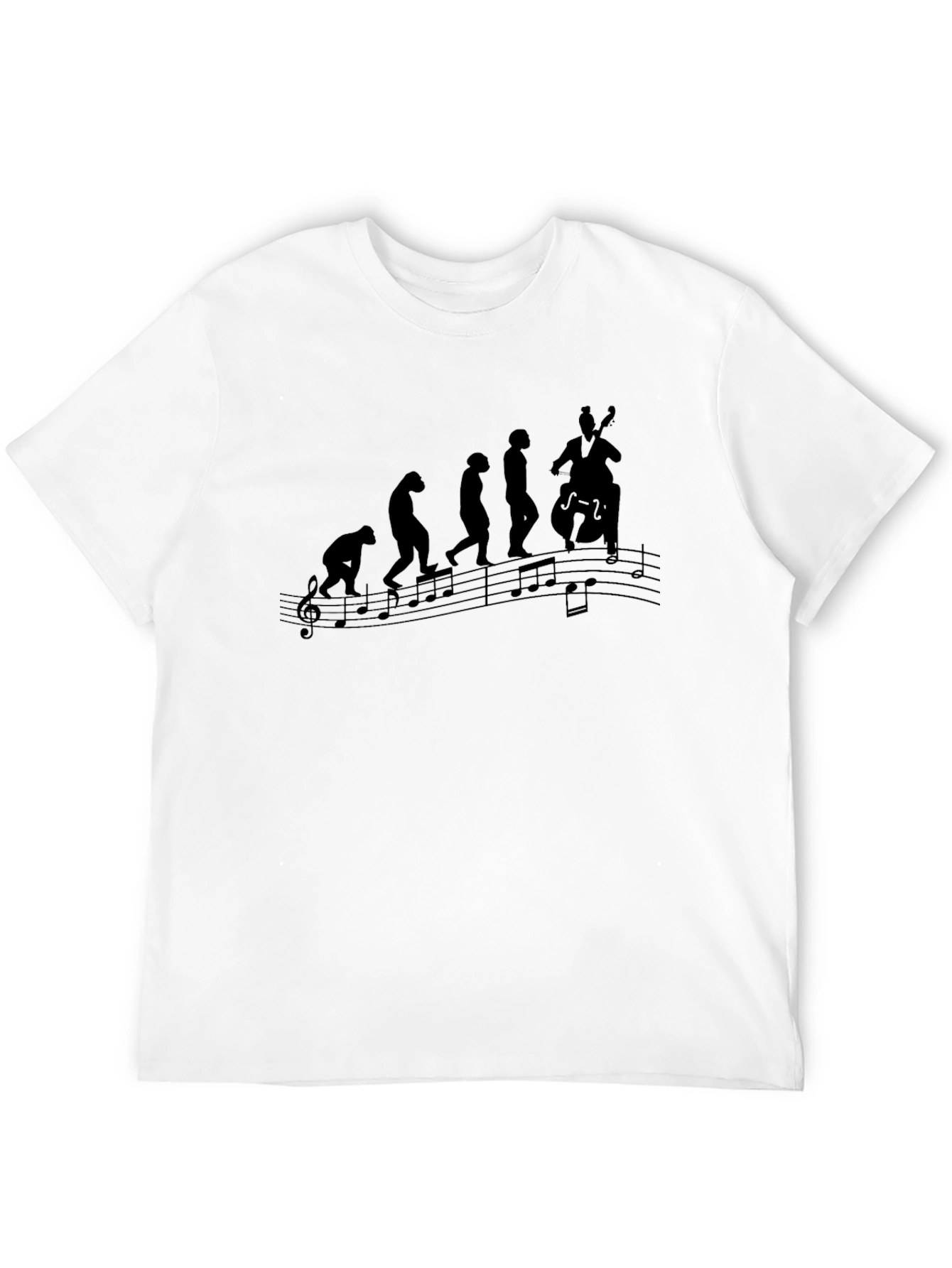 Musical Evolution Black T-Shirt