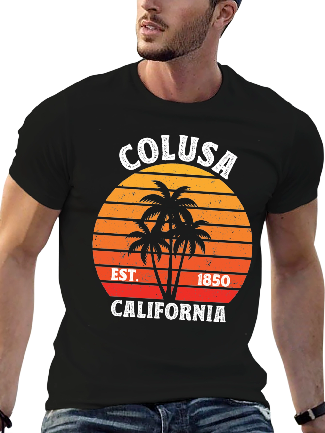 Colusa California Palm Tree T-Shirt
