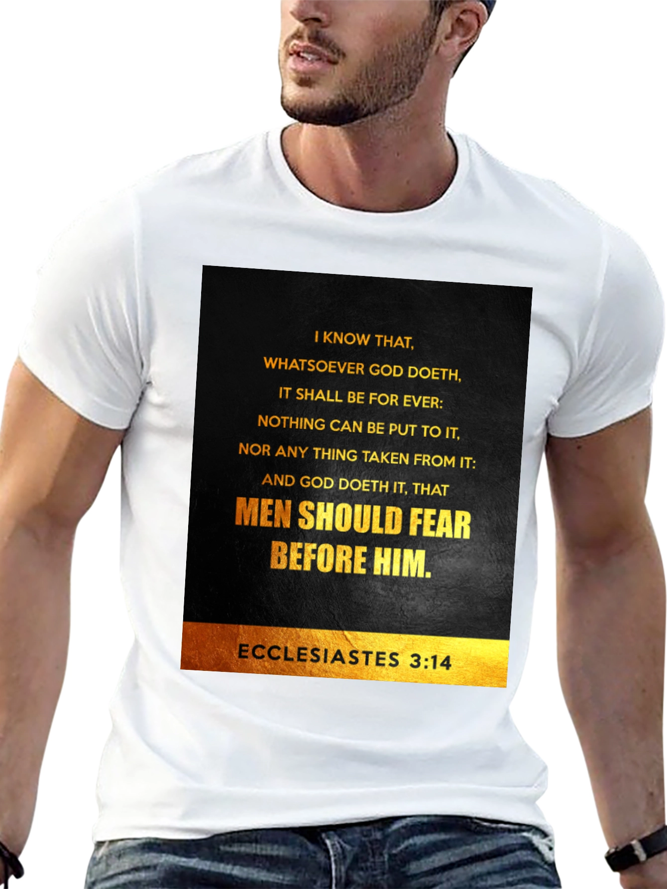 Ecclesiastes 3:14 Graphic T-Shirt - Bible Verse Tee