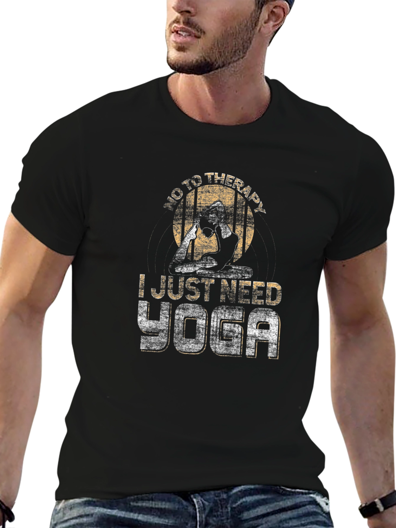 Yoga Therapy Graphic Tee - Relax and Recharge