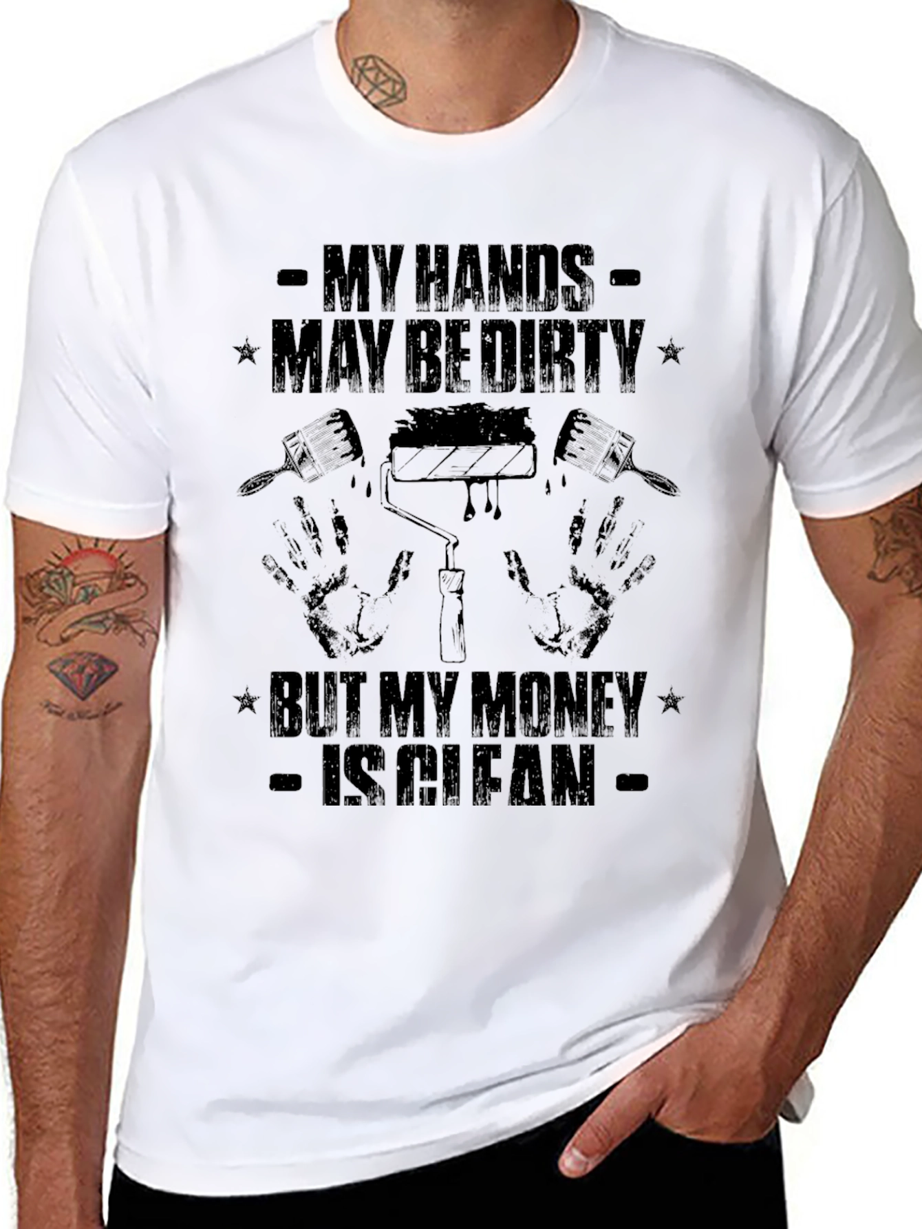 Dirty Hands Clean Money Painter T-Shirt