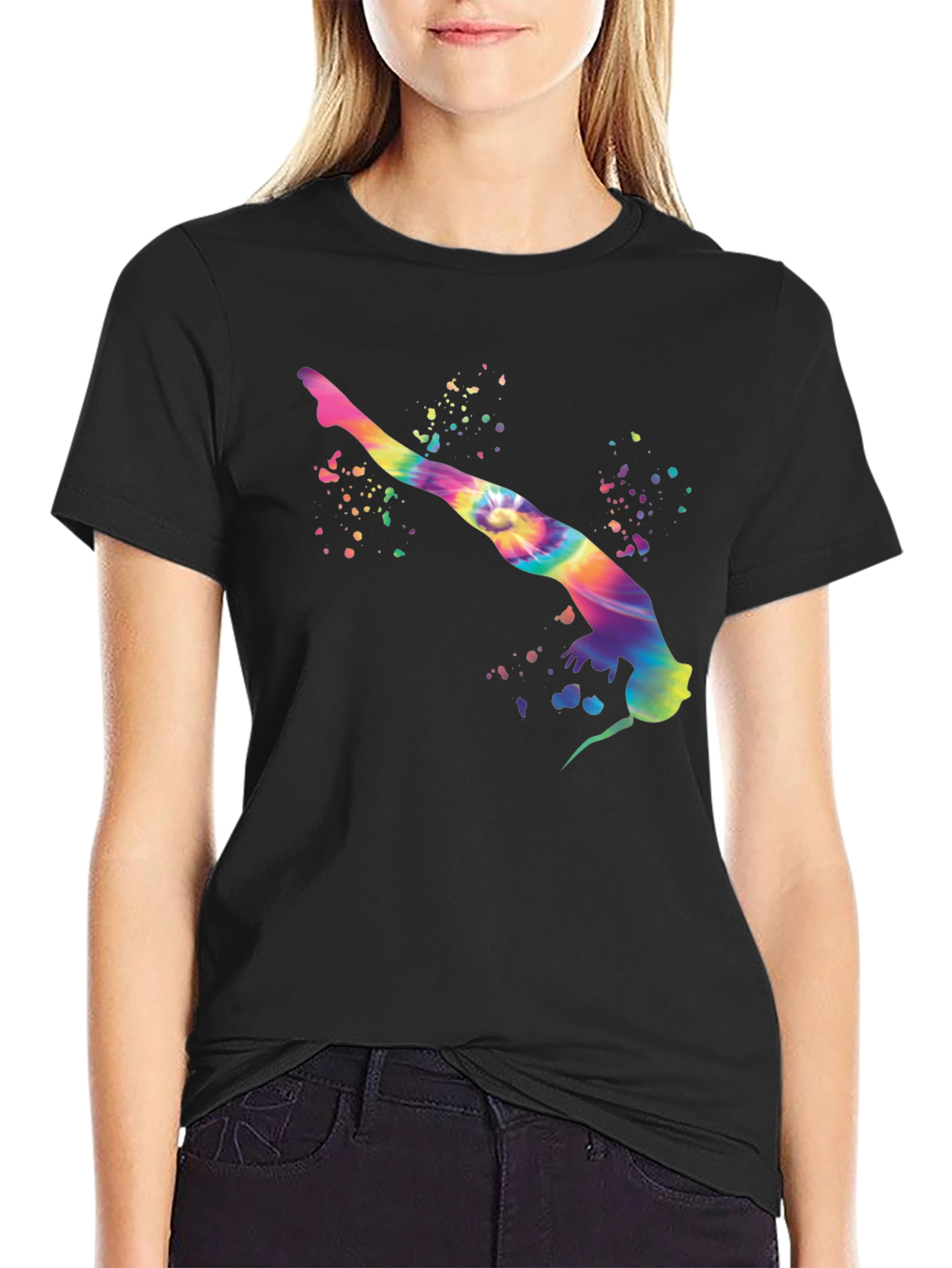 Tie-Dye Gymnast Graphic Tee
