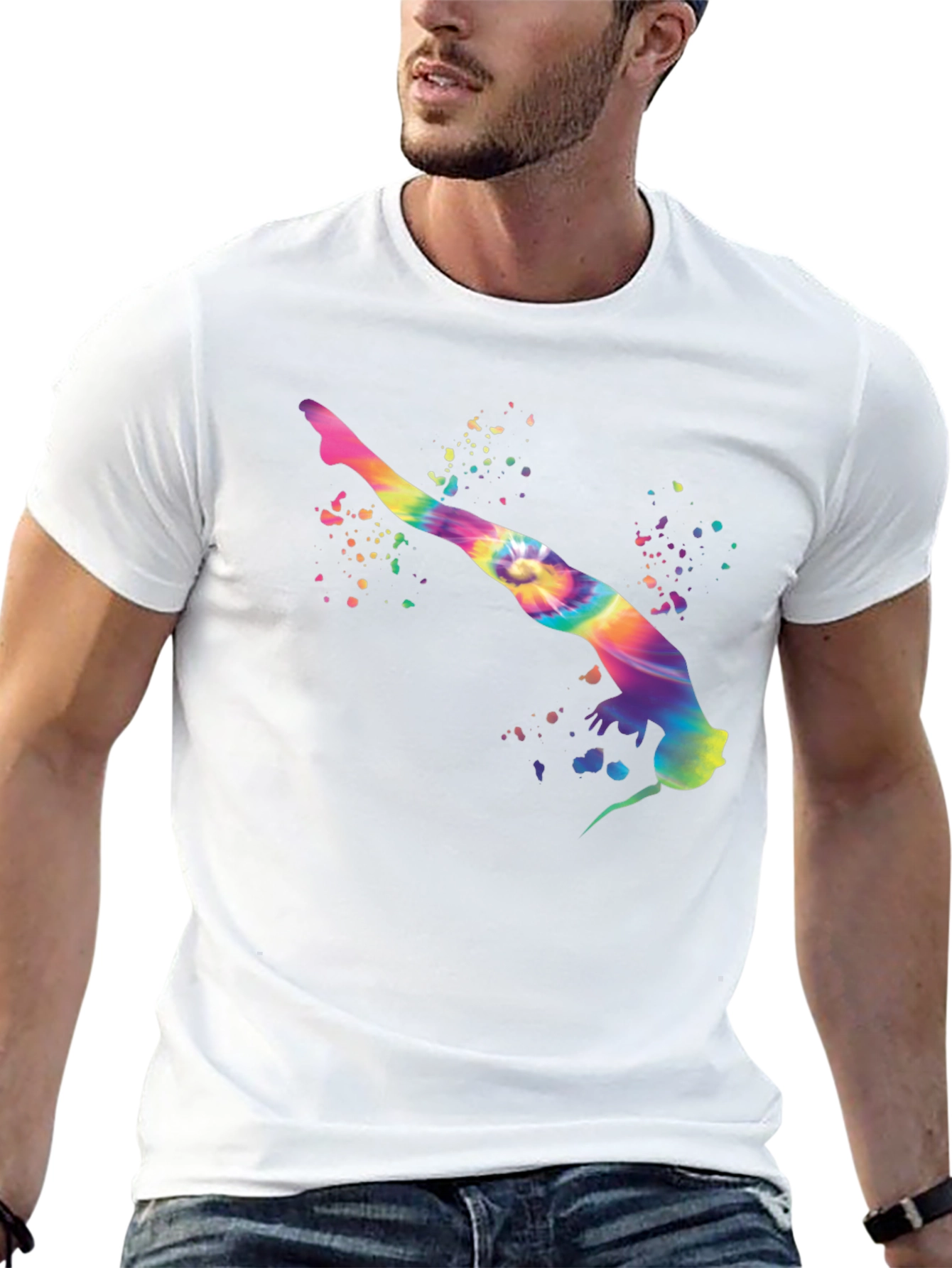 Tie-Dye Gymnast Graphic Tee