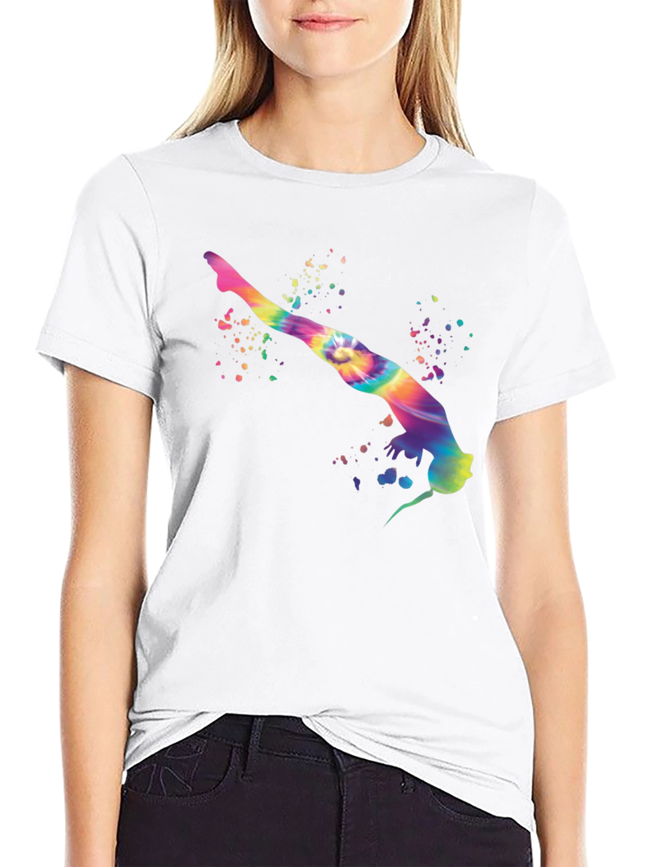 Tie-Dye Gymnast Graphic Tee