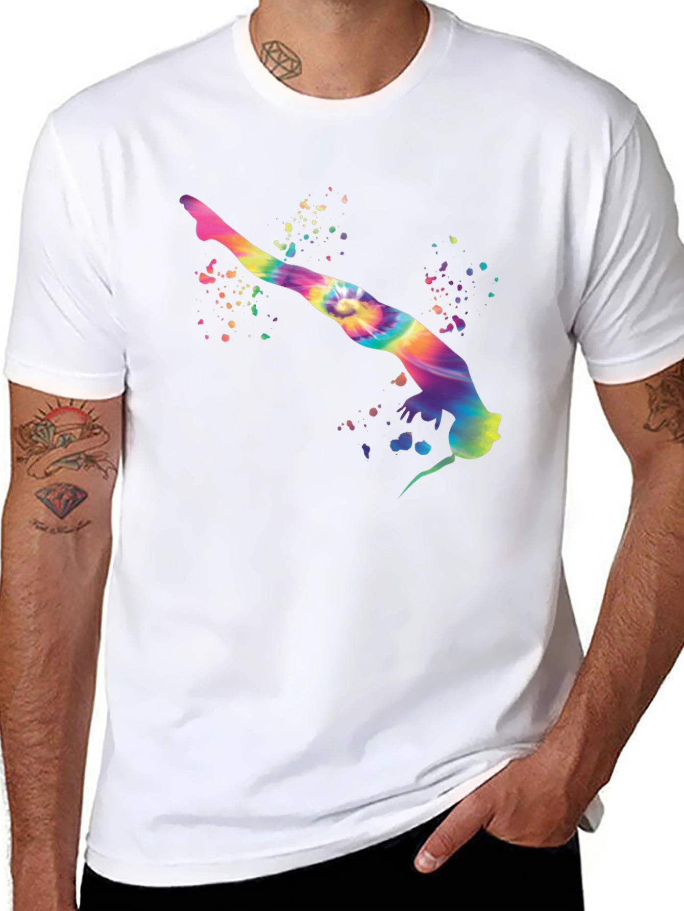Tie-Dye Gymnast Graphic Tee