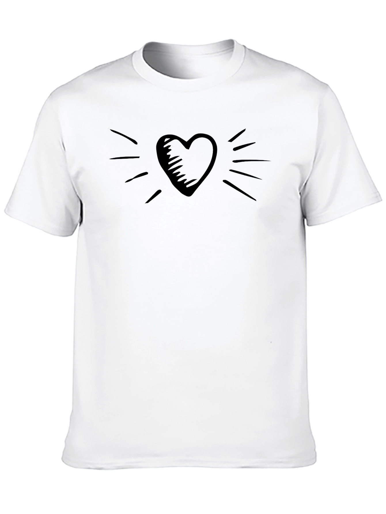 Heart Graphic T-Shirt - Stylish Casual Wear