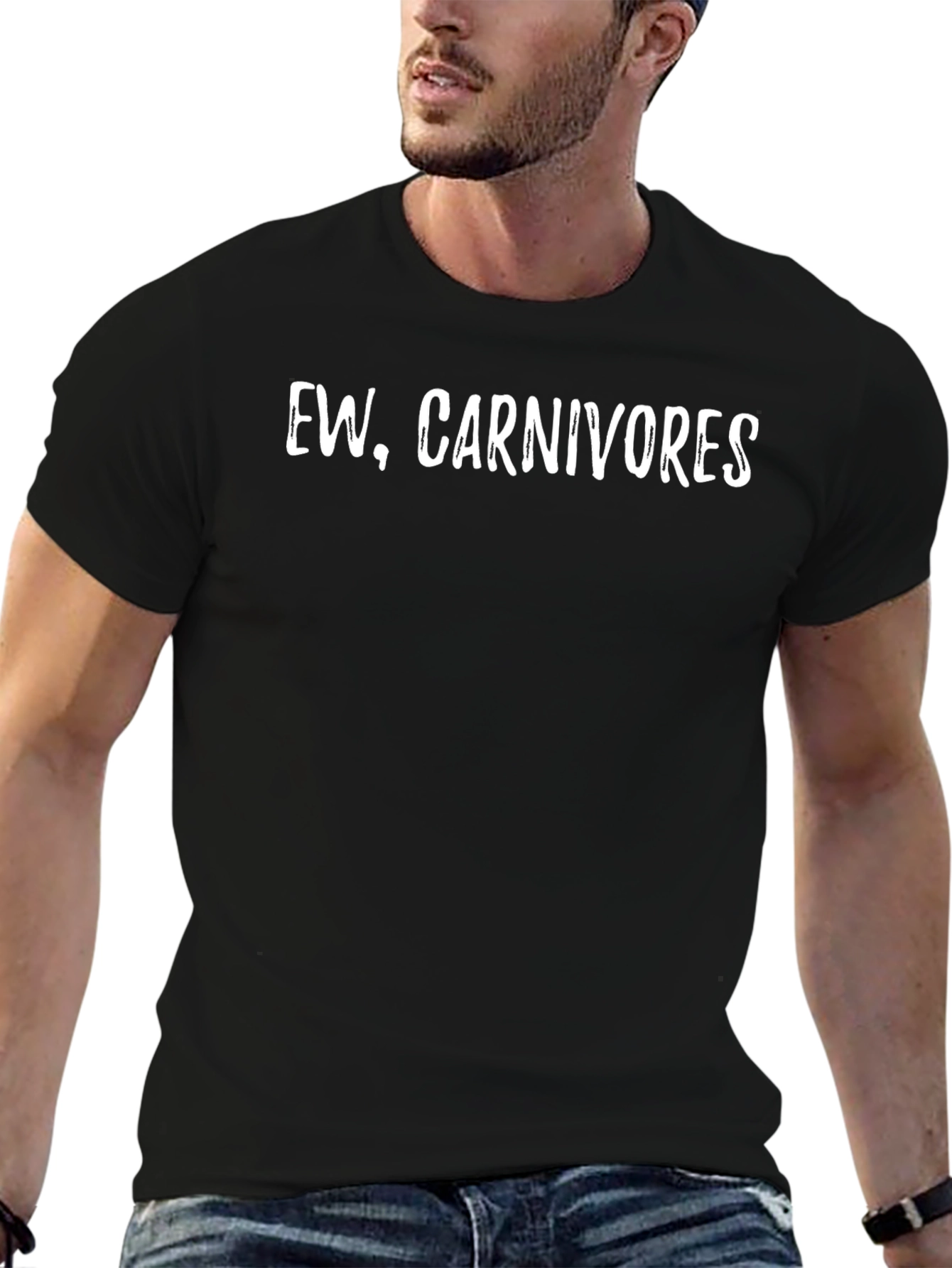 Ew Carnivores T-Shirt - Vegan Slogan Tee