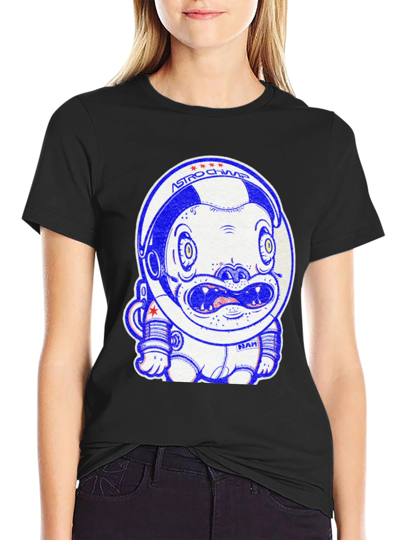 Astro Chimp Graphic Tee - Space Monkey Design