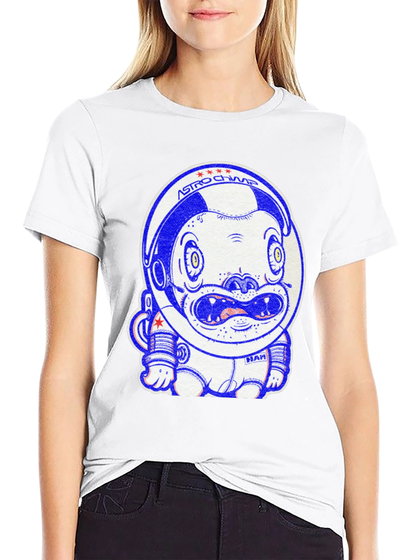 Astro Chimp Graphic Tee - Space Monkey Design