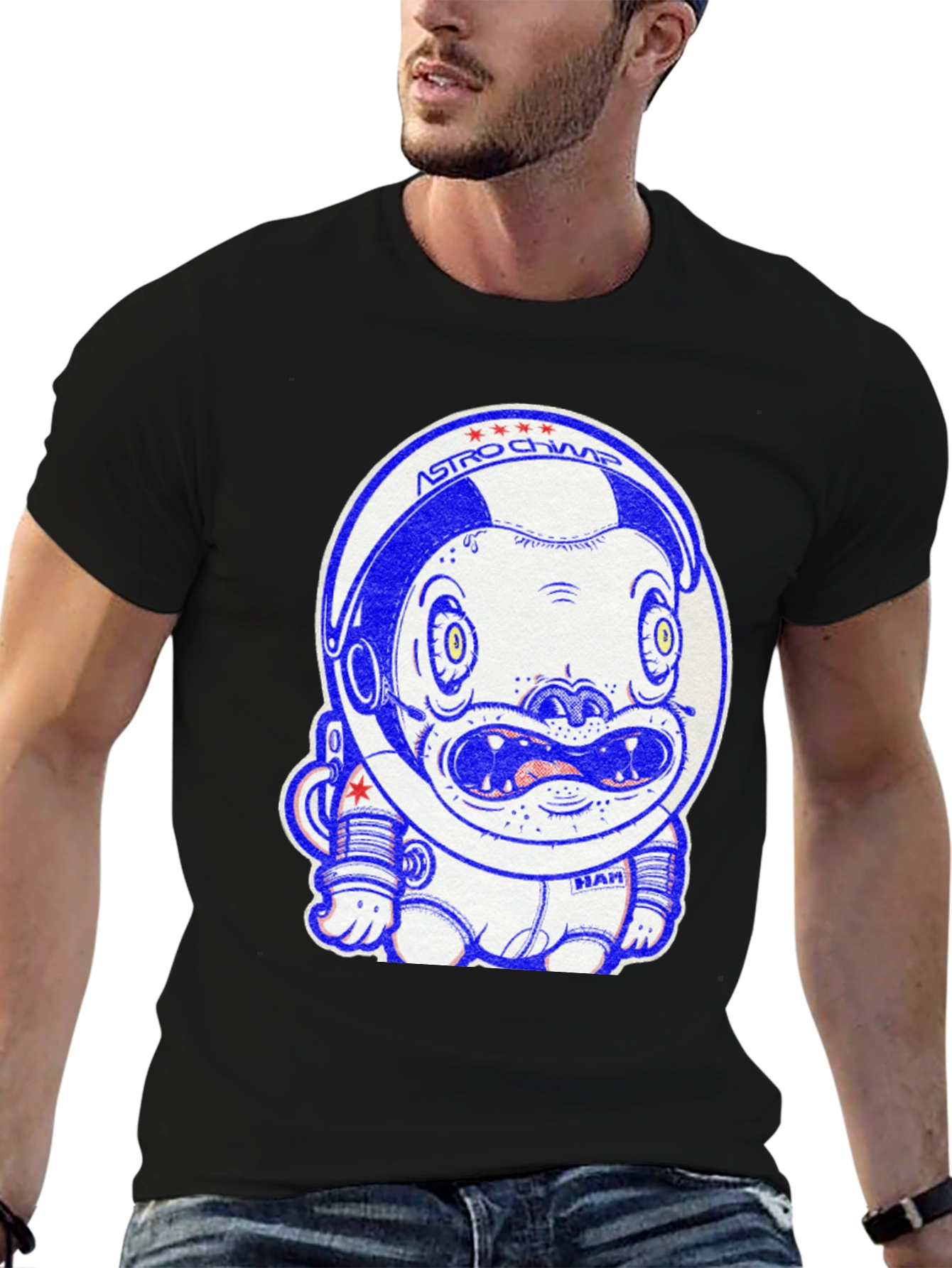 Astro Chimp Graphic Tee - Space Monkey Design