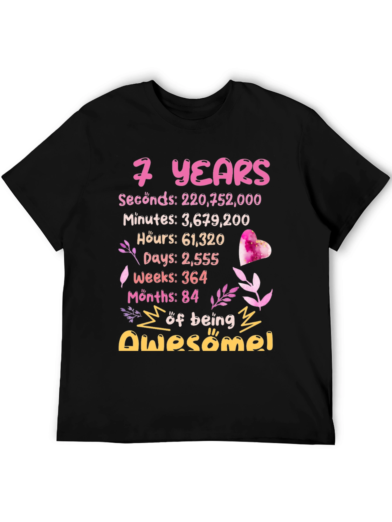 7 Years Awesome T-Shirt