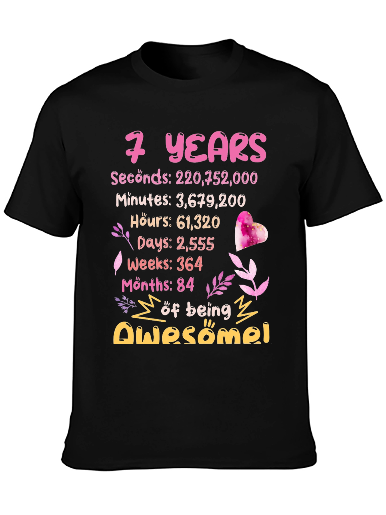 7 Years Awesome T-Shirt
