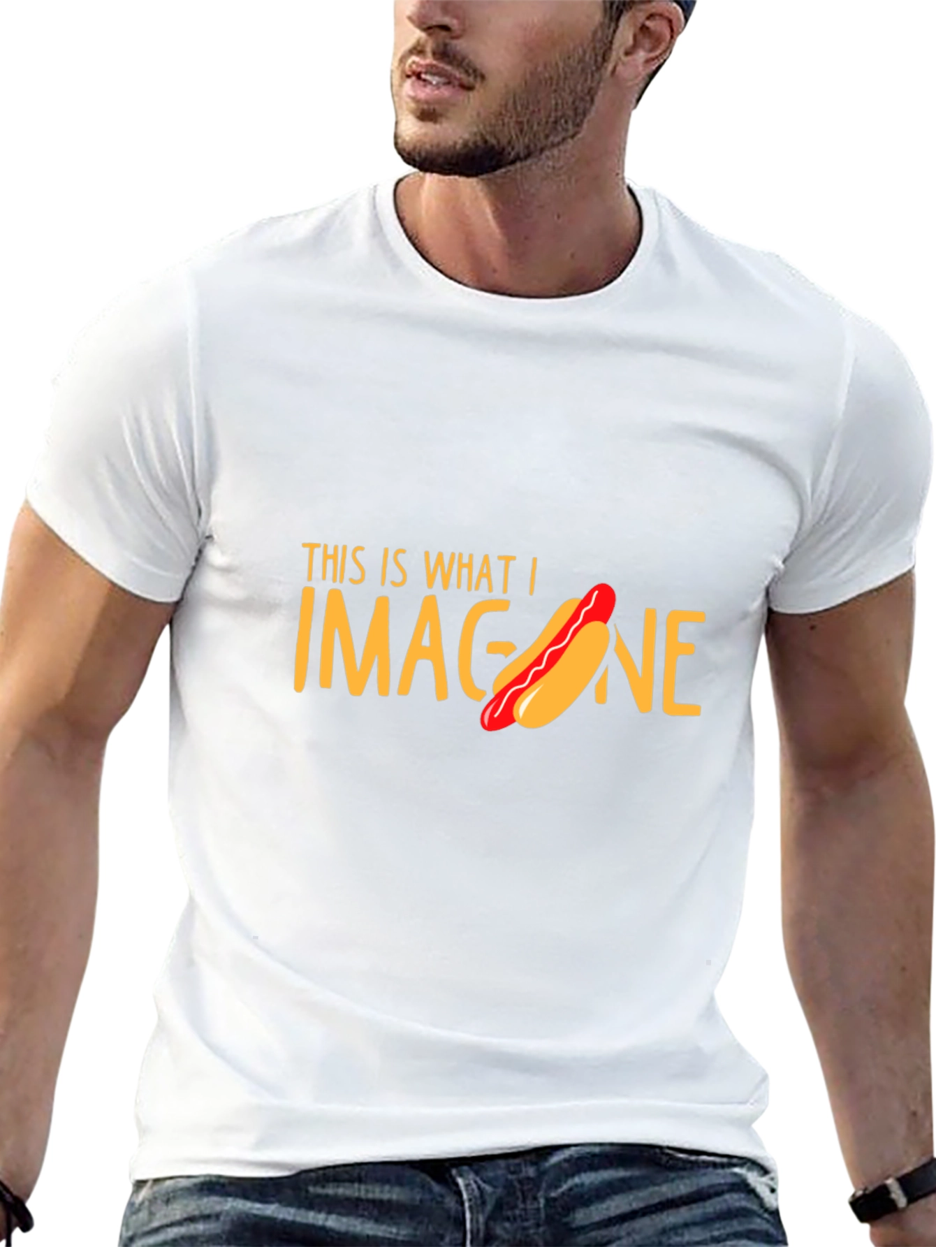 Hot Dog Imagination T-Shirt Funny Foodie Tee