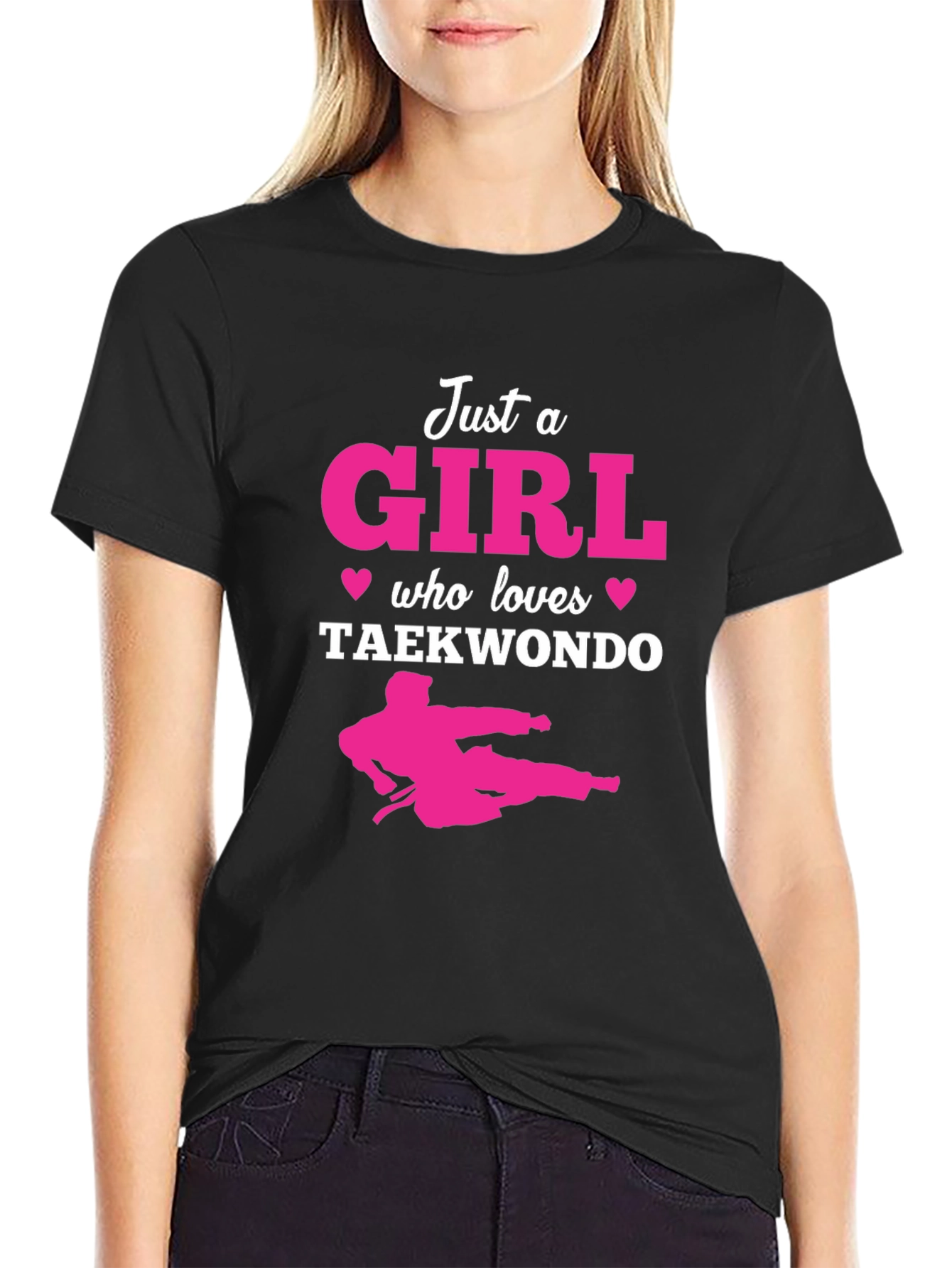 Just a Girl Who Loves Taekwondo T-Shirt