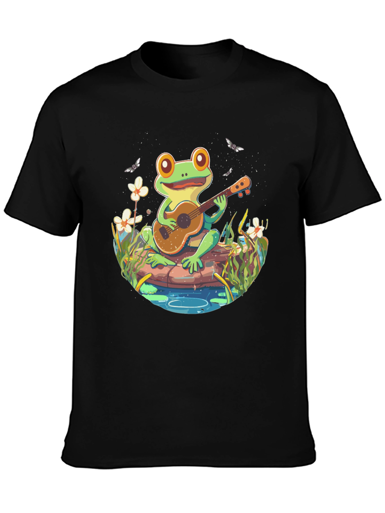 Frog Playing Guitar T-Shirt - Unique Graphic Tee