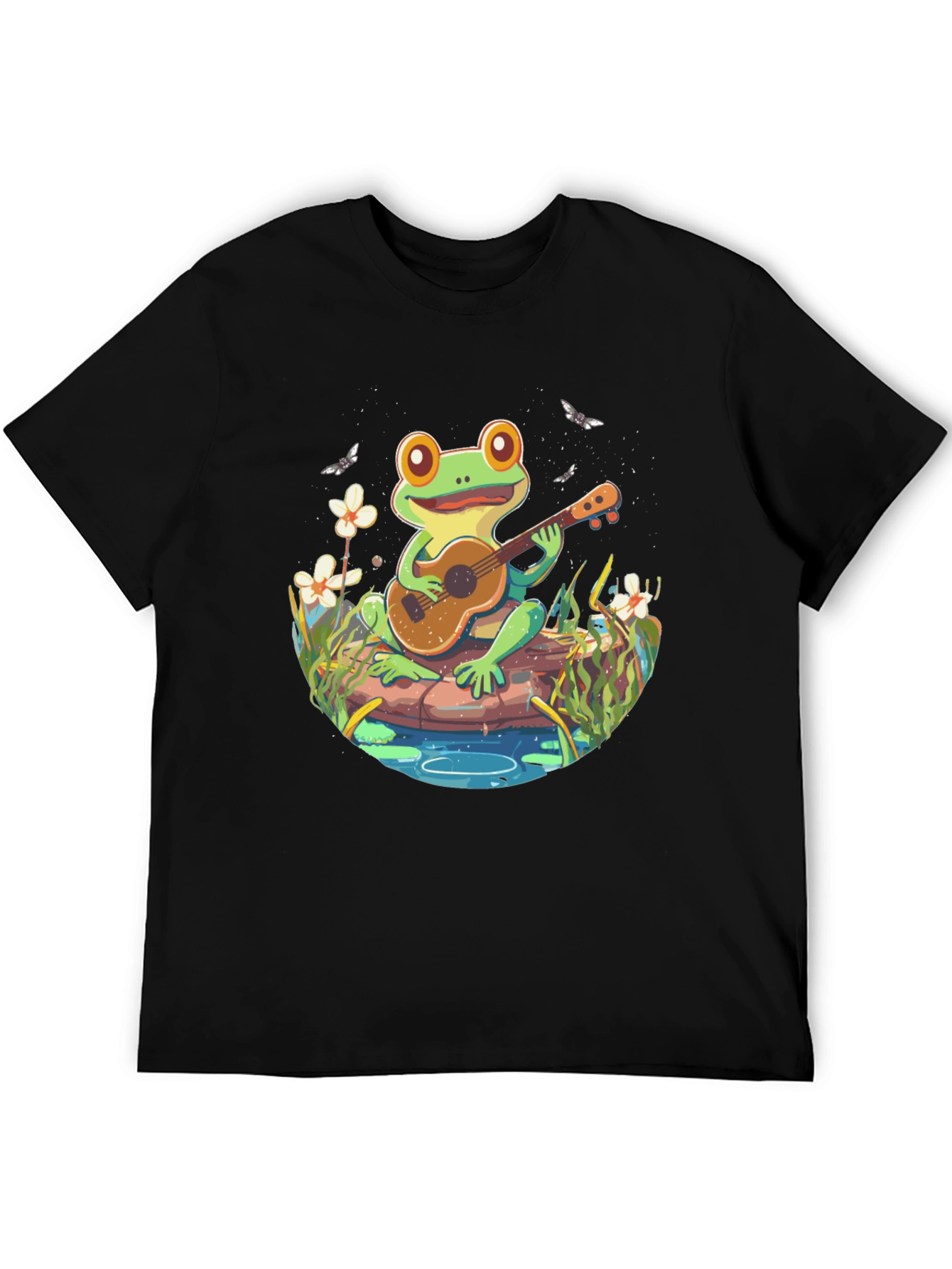 Frog Playing Guitar T-Shirt - Unique Graphic Tee