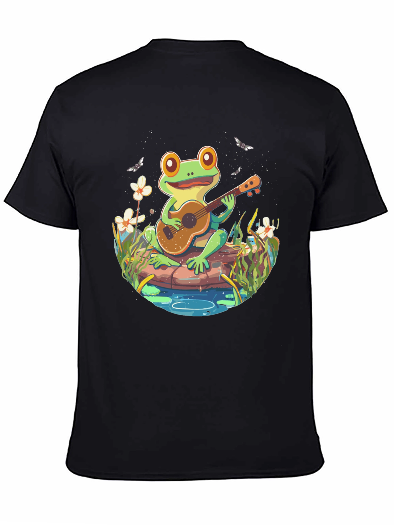 Frog Playing Guitar T-Shirt - Unique Graphic Tee