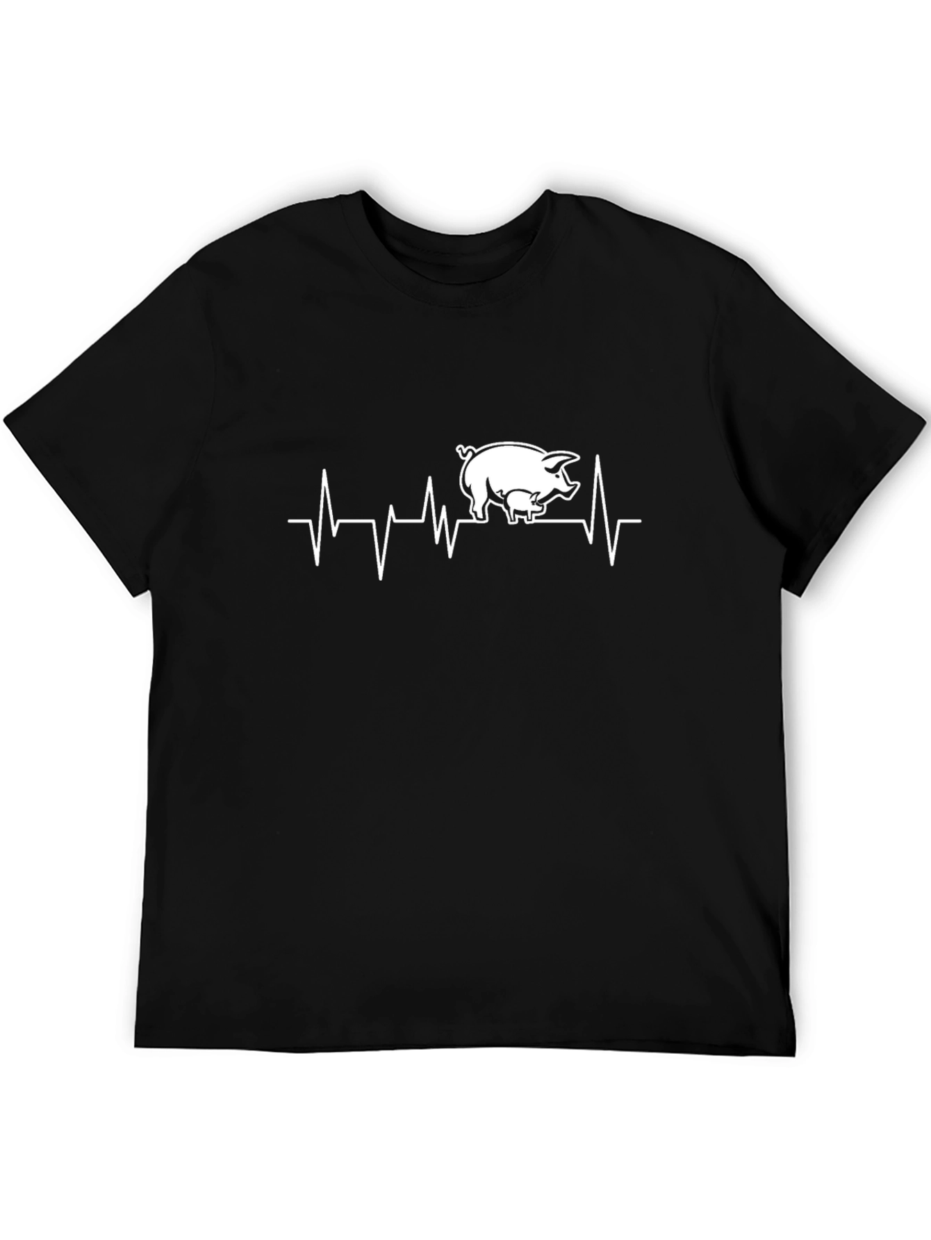 Pig Heartbeat T-Shirt - Farm Animal Tee