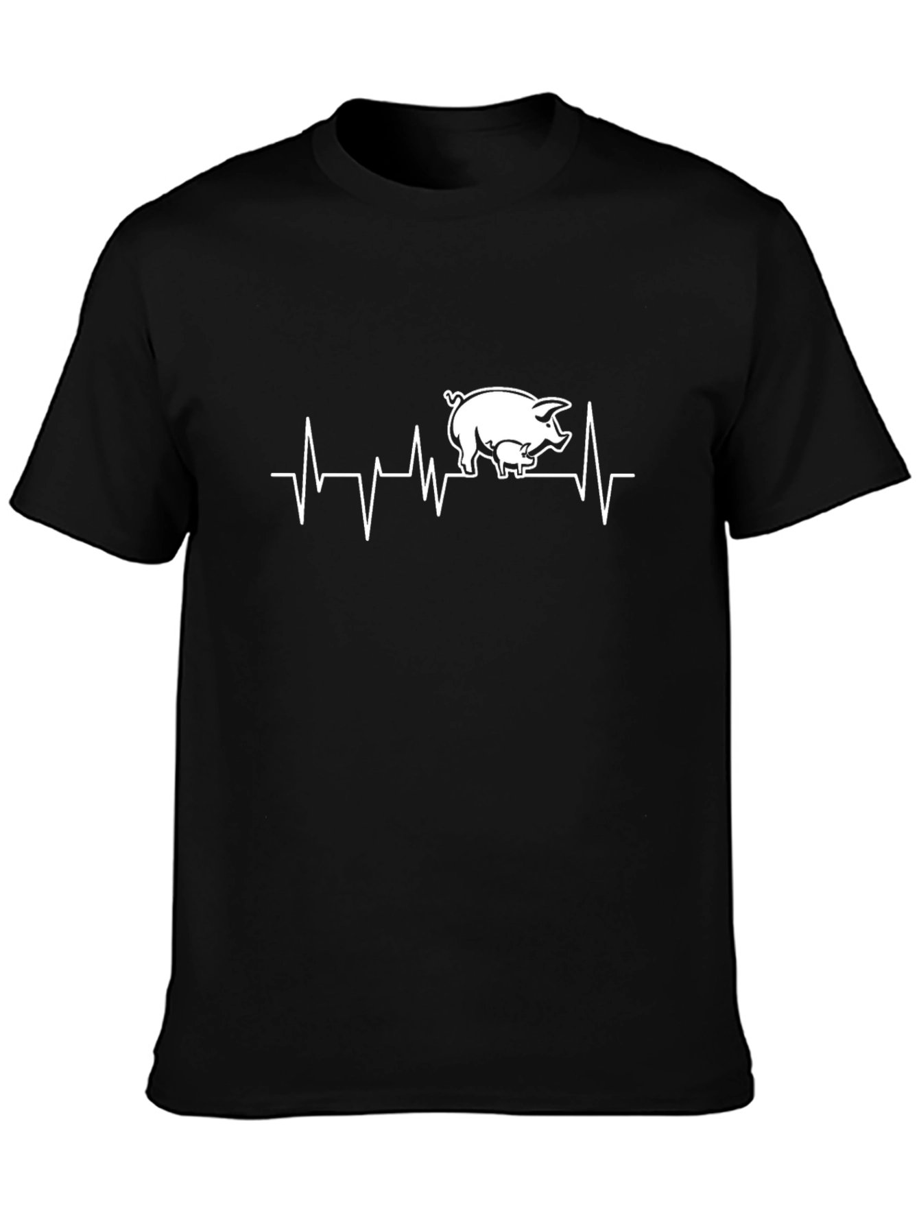 Pig Heartbeat T-Shirt - Farm Animal Tee