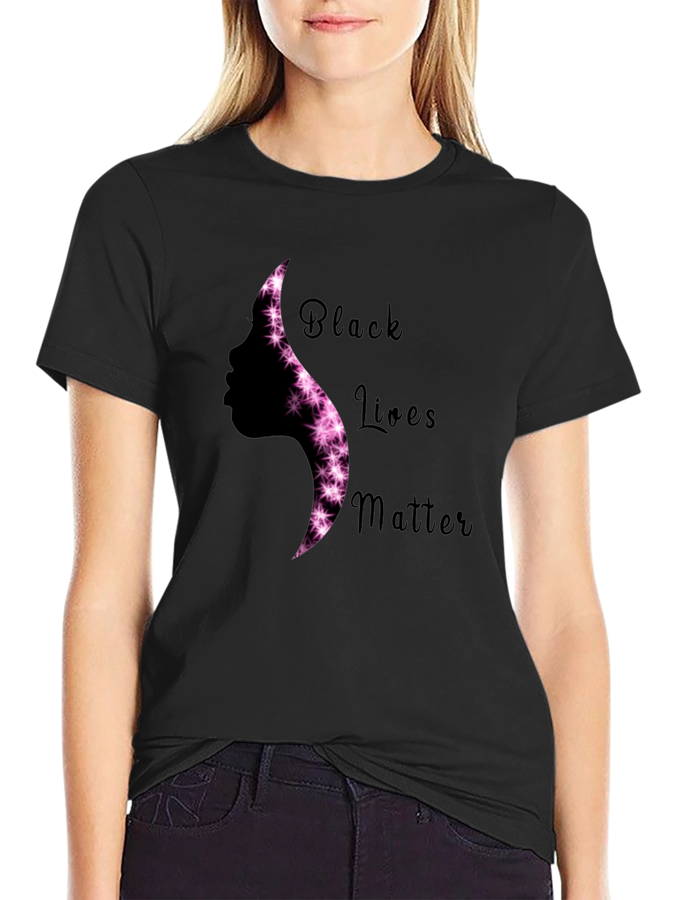Black Lives Matter Silhouette Graphic Tee - Unisex