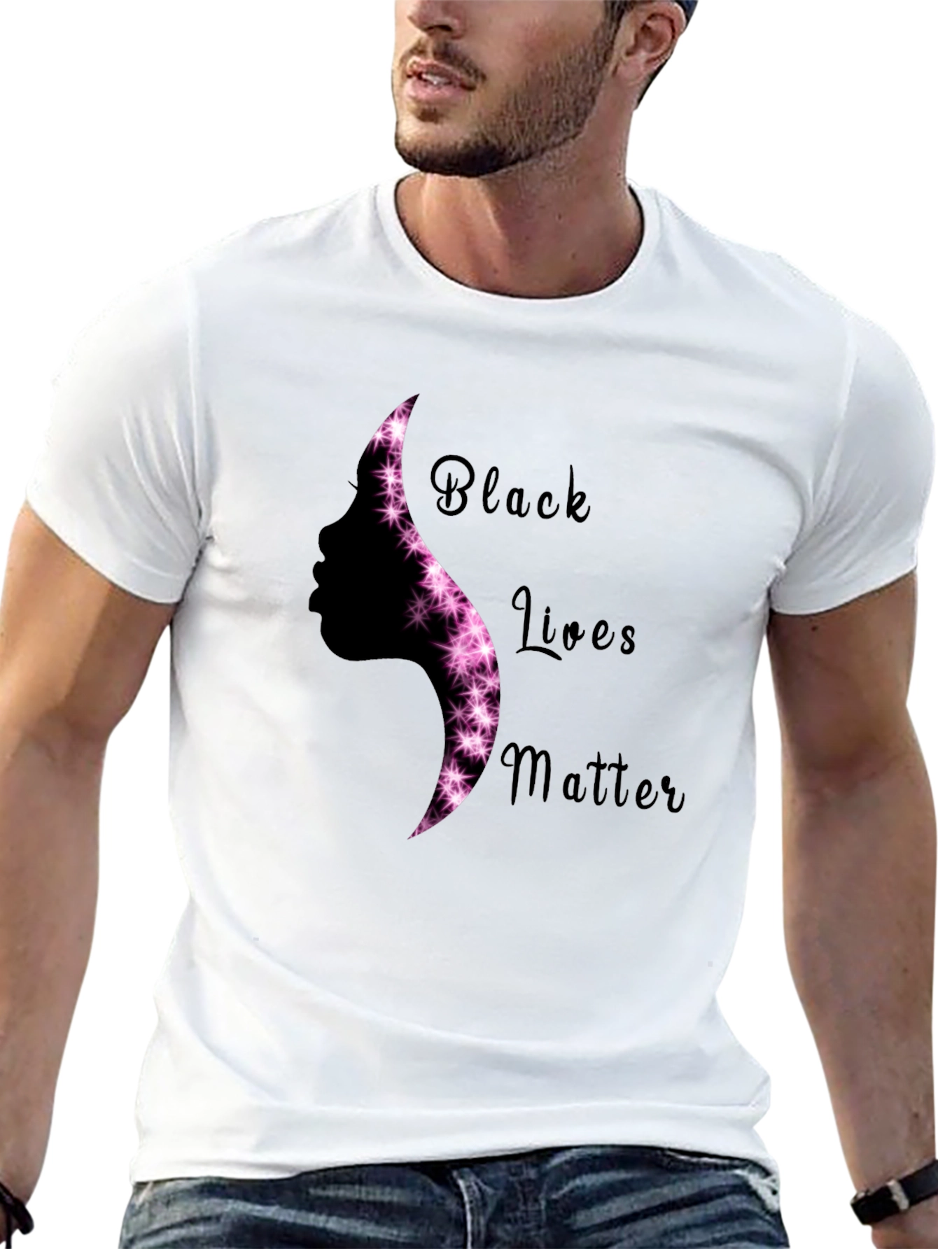 Black Lives Matter Silhouette Graphic Tee - Unisex