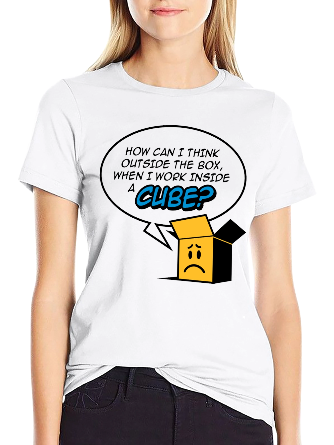 Think Outside the Box T-Shirt - Black