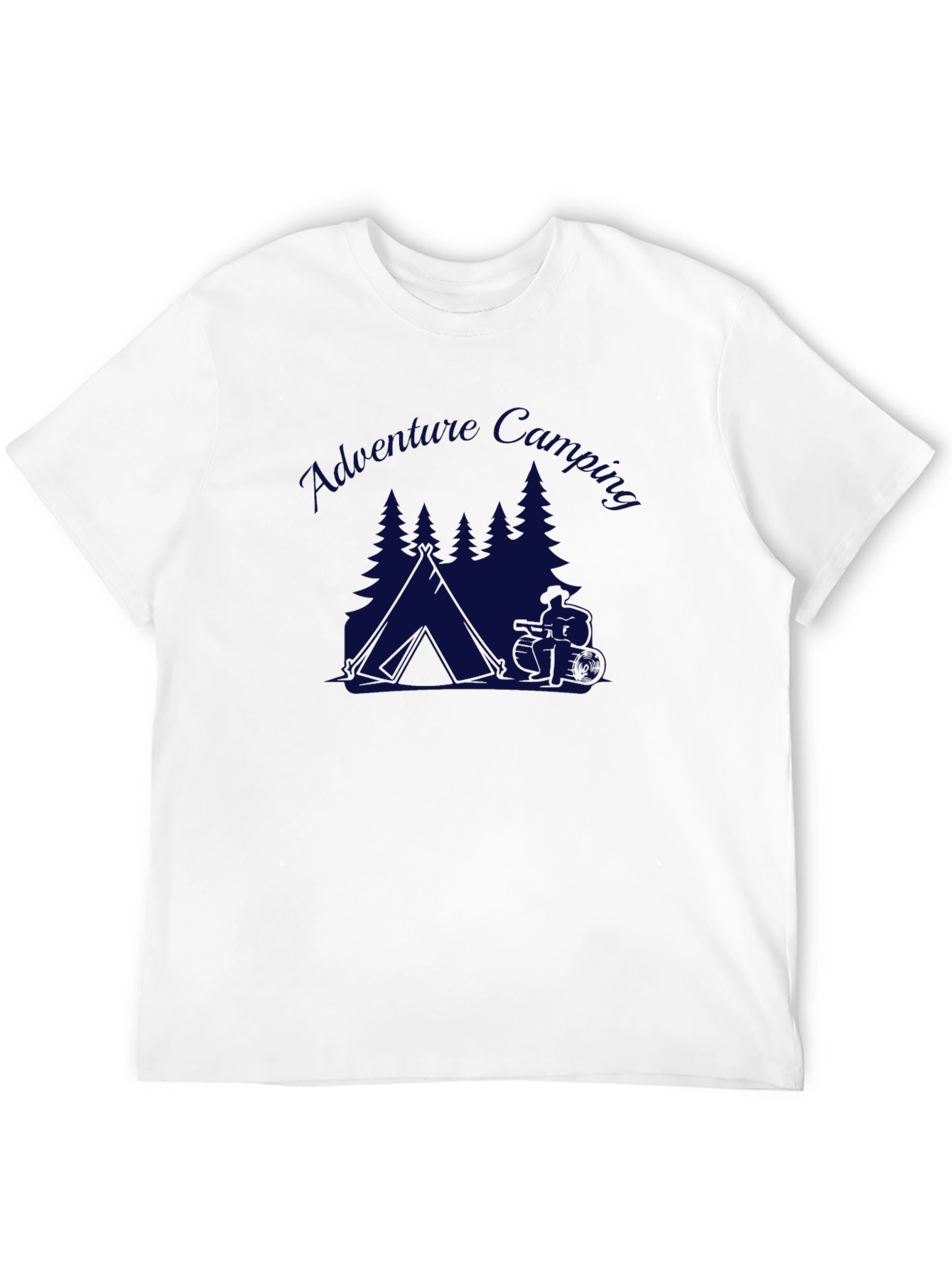 Adventure Camping Graphic Tee - Black