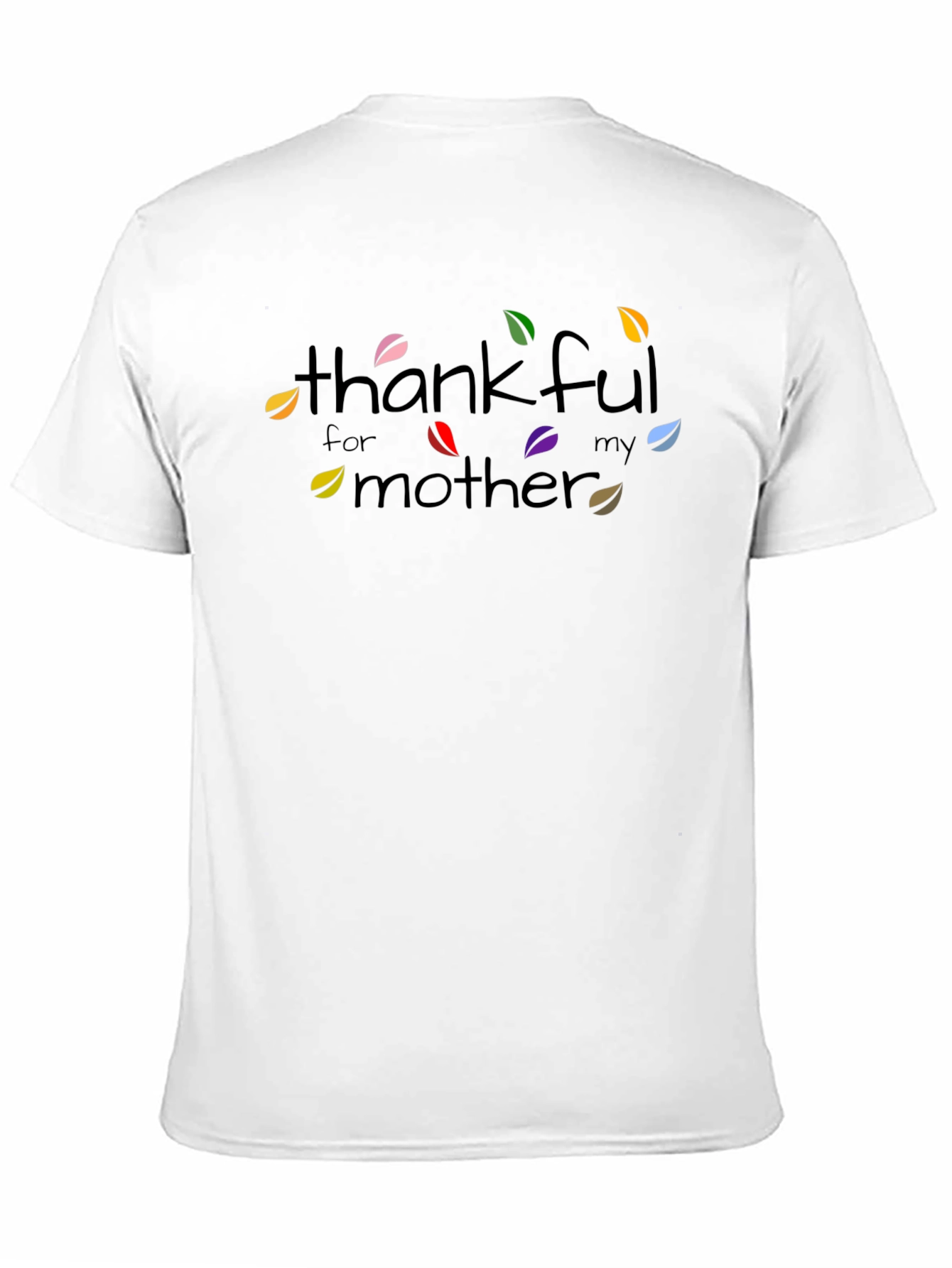 Thankful for My Mother Graphic T-Shirt - Black