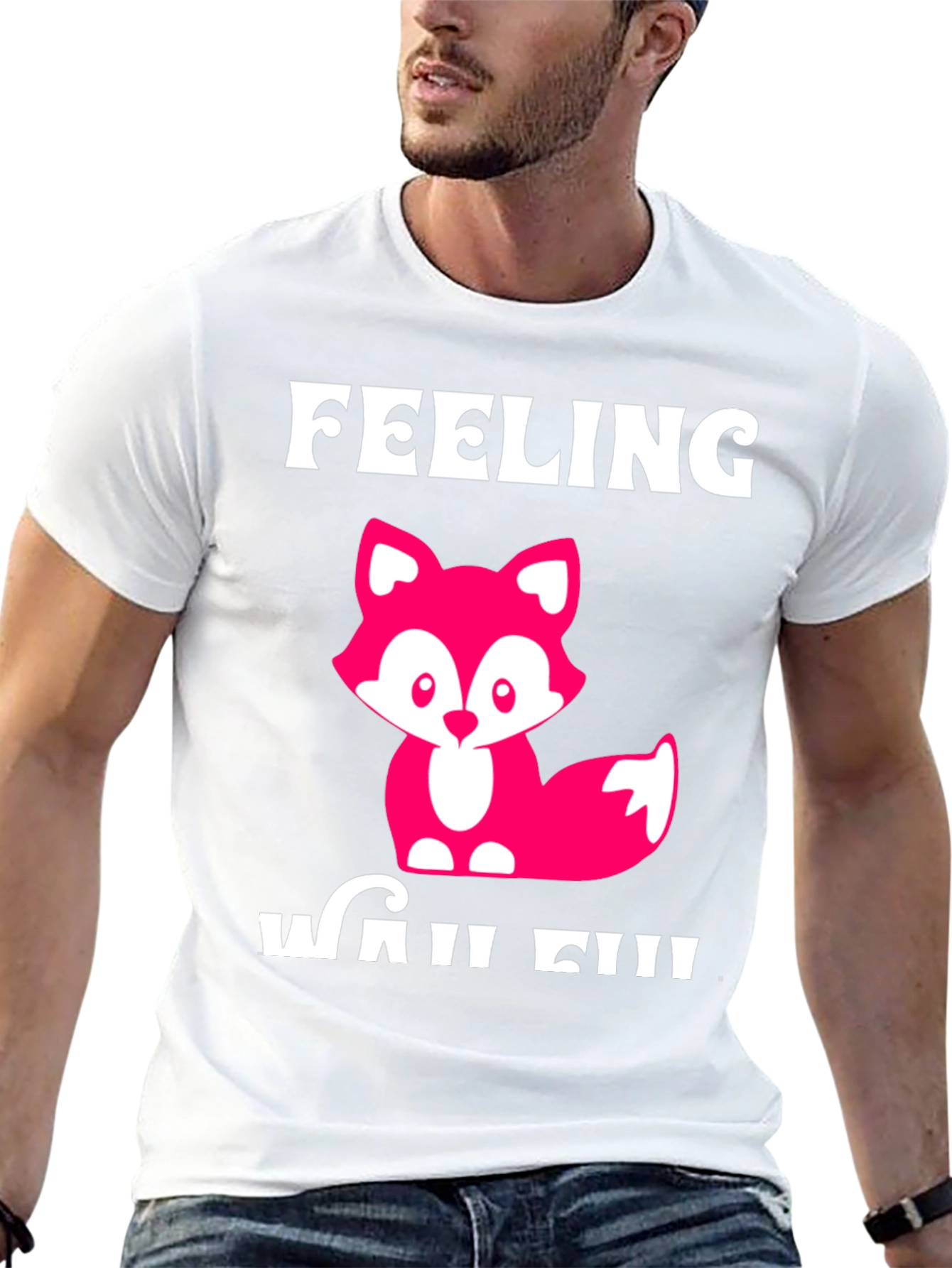 Feeling Wild T-Shirt - Cute Fox Design