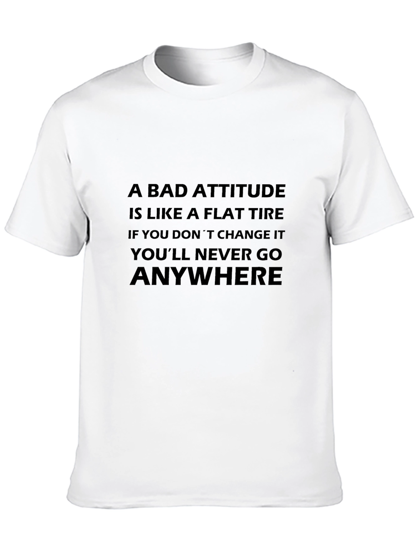 Attitude Flat Tire Graphic T-Shirt