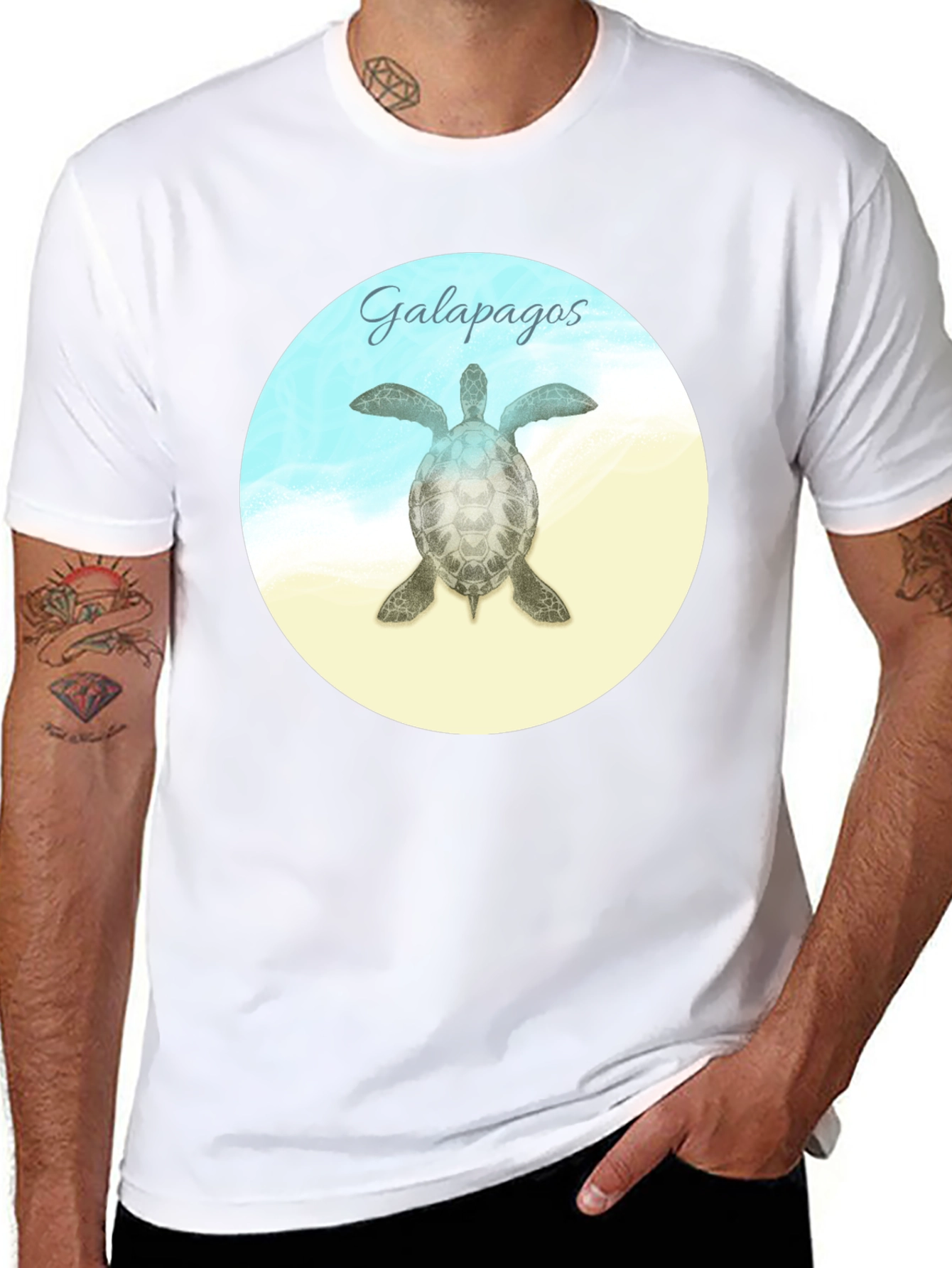 Galapagos Turtle Graphic T-Shirt