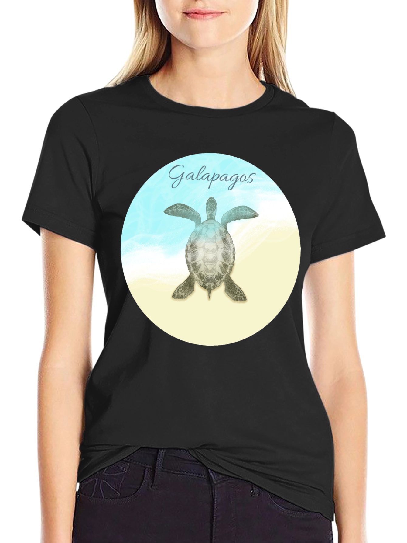 Galapagos Turtle Graphic T-Shirt