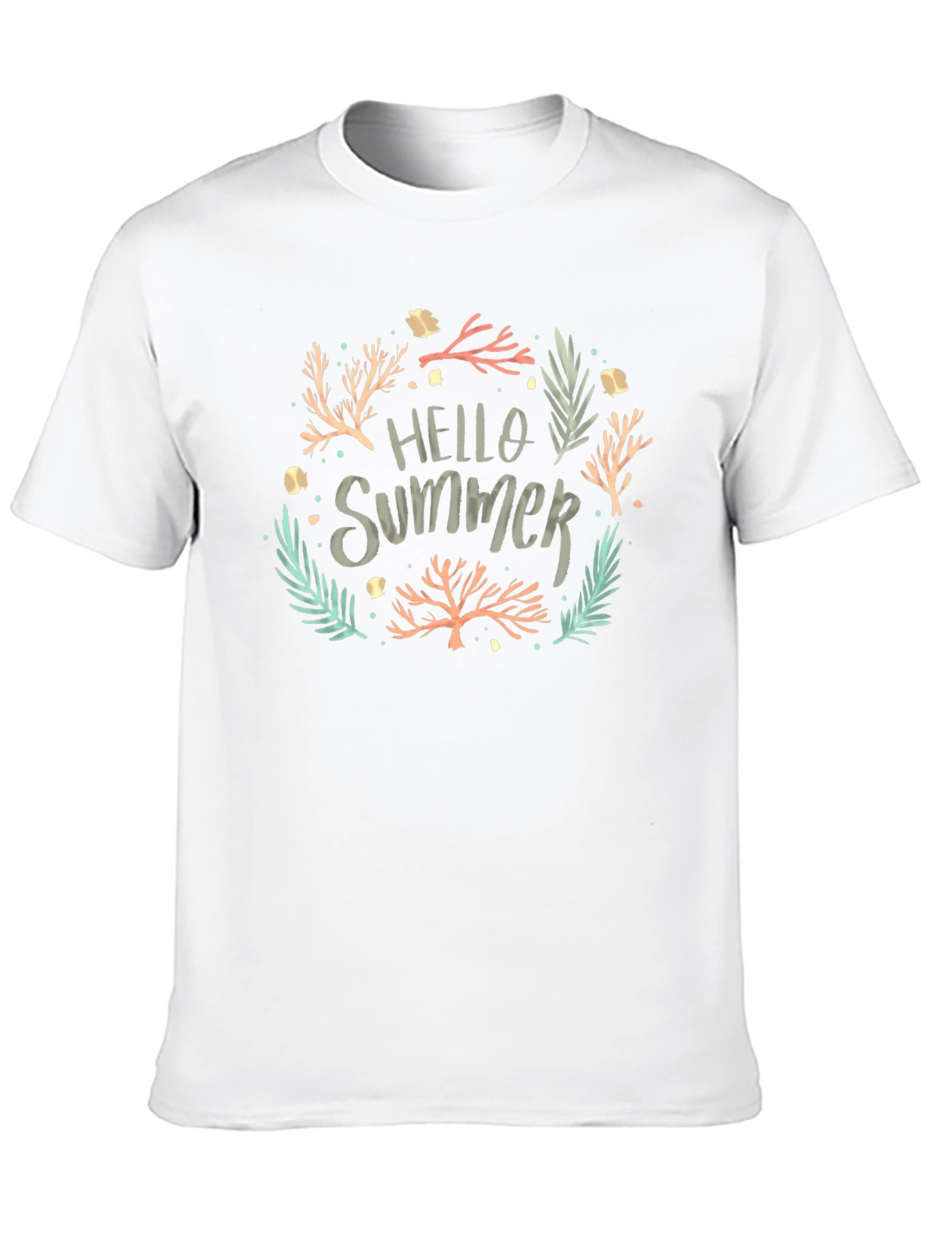 Hello Summer Tee - Black Graphic T-Shirt