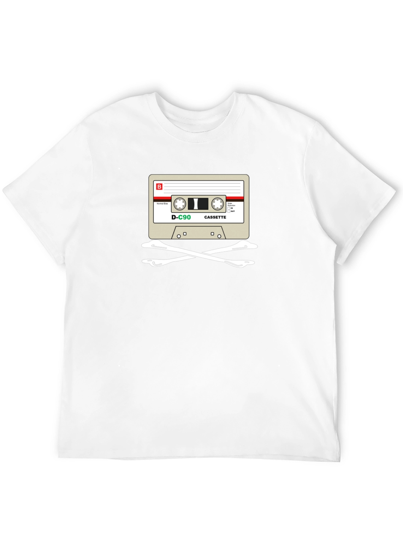 Cassette Skull T-Shirt - Retro Music Tee