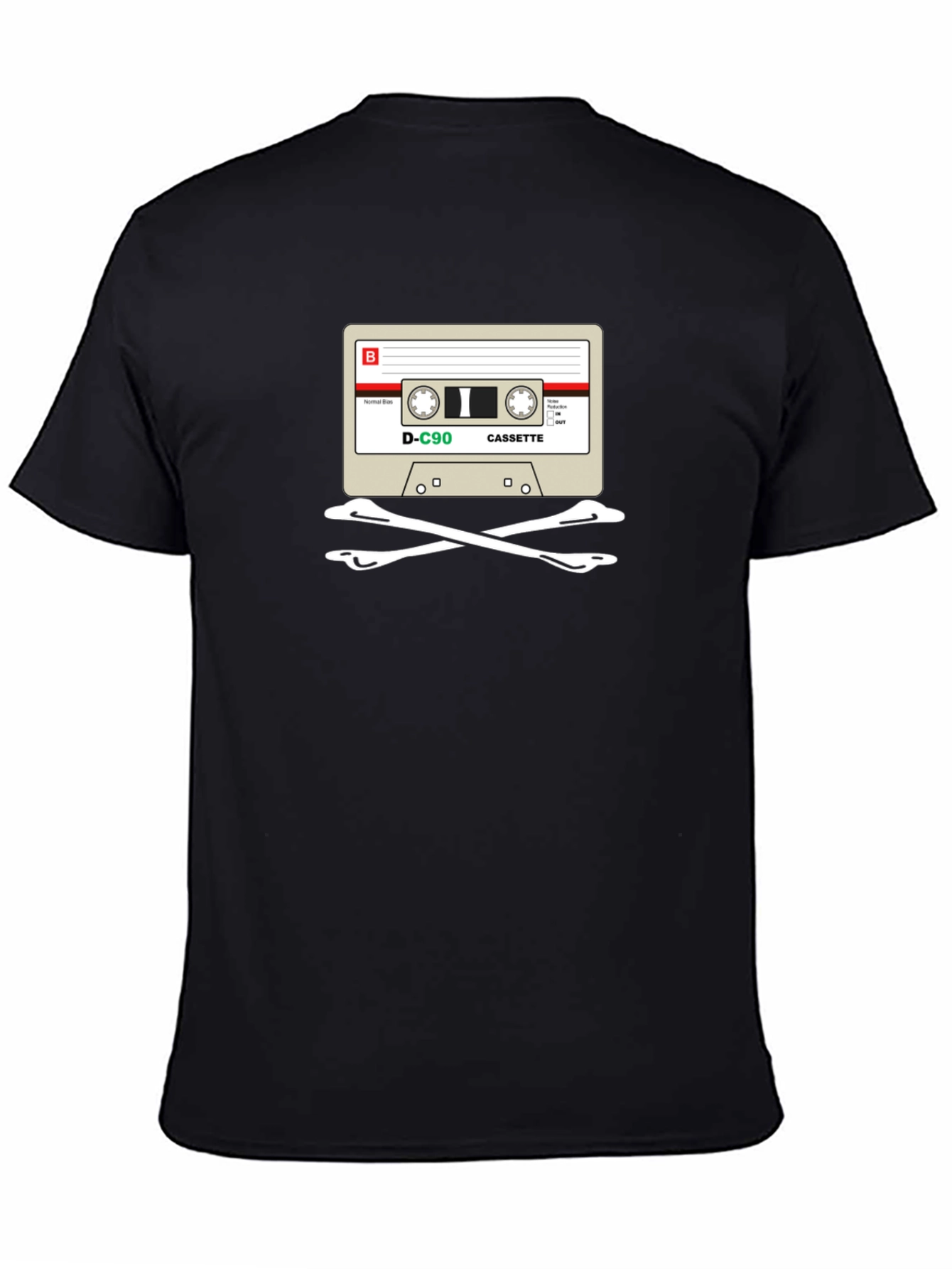 Cassette Skull T-Shirt - Retro Music Tee