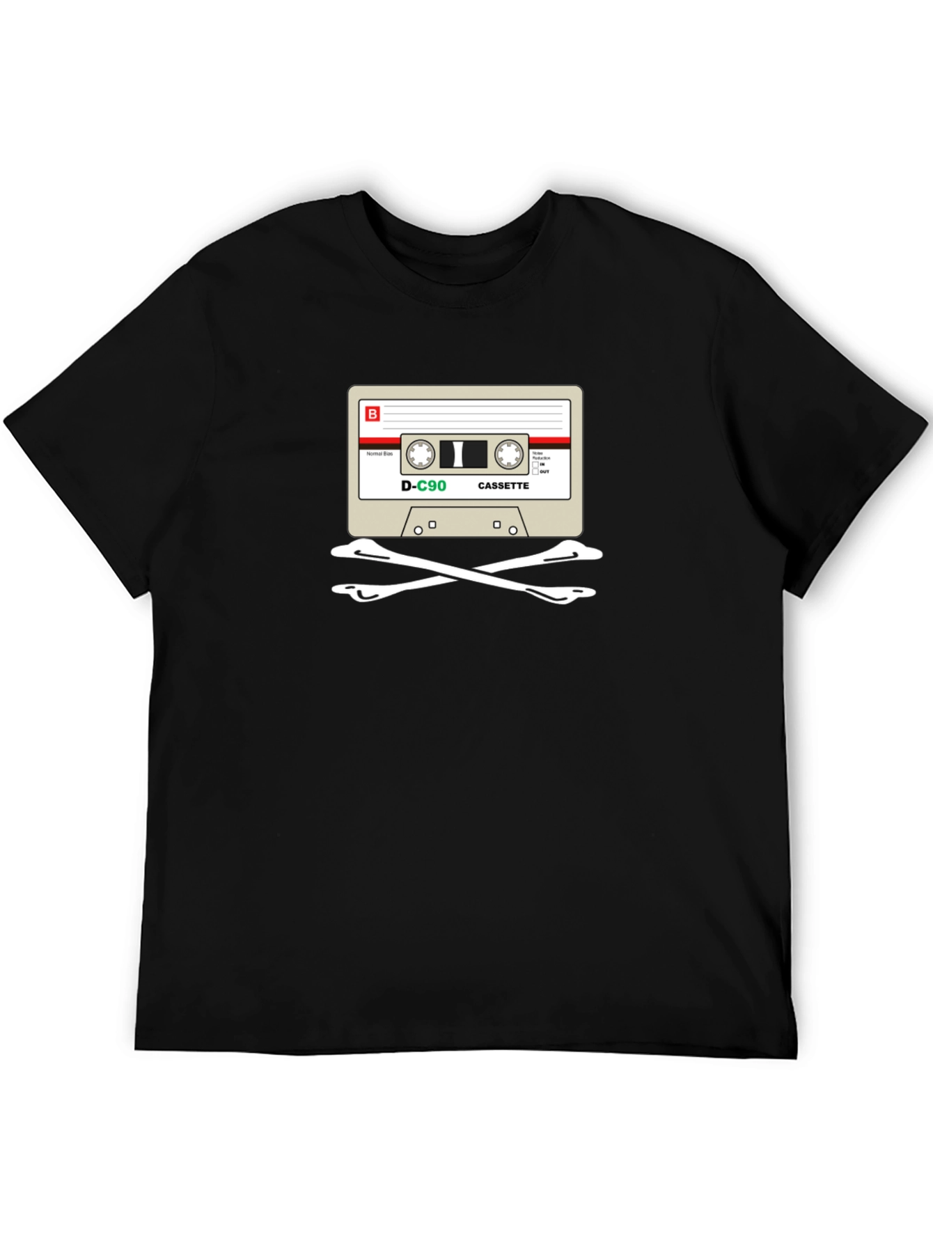Cassette Skull T-Shirt - Retro Music Tee