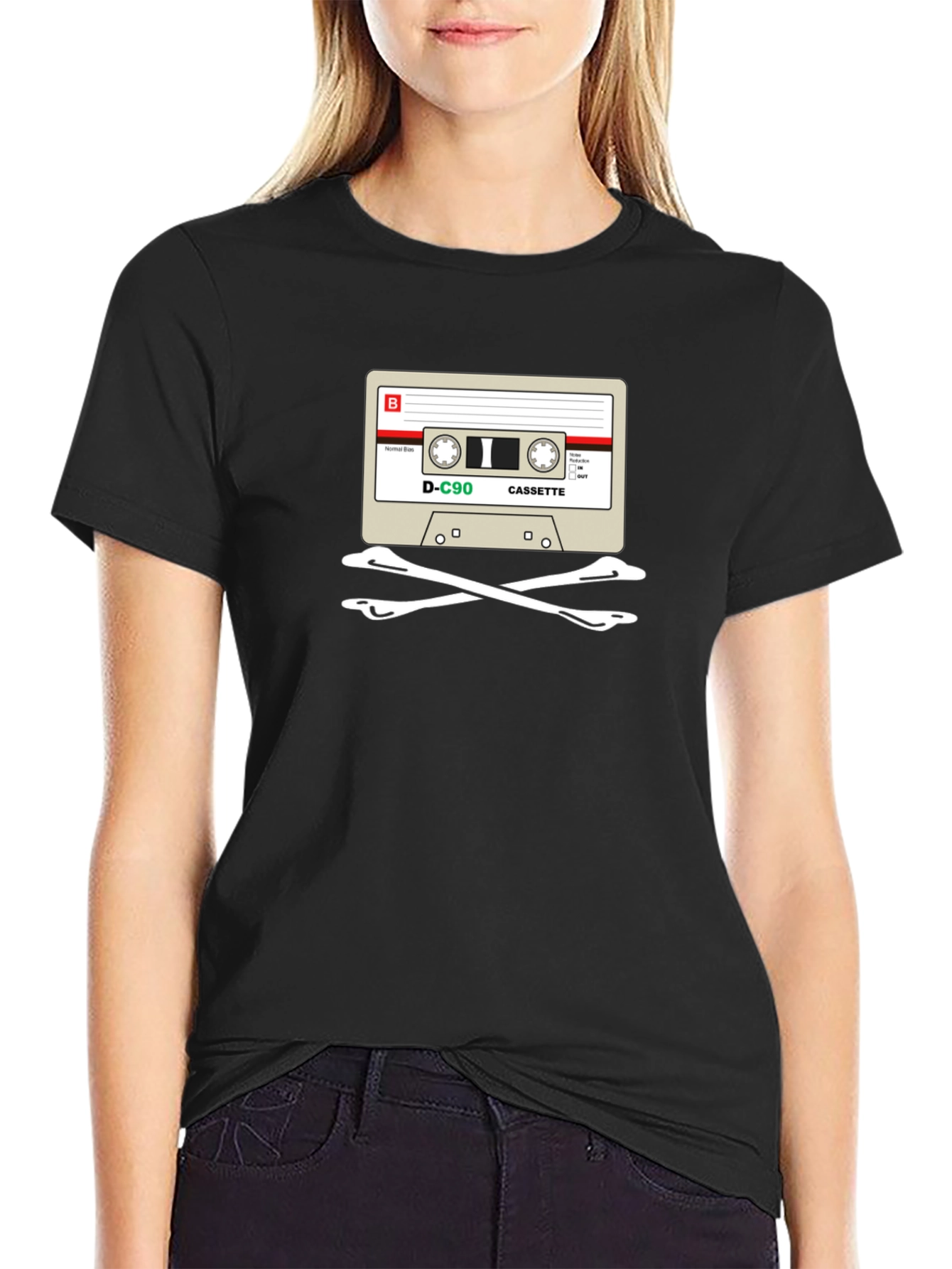 Cassette Skull T-Shirt - Retro Music Tee