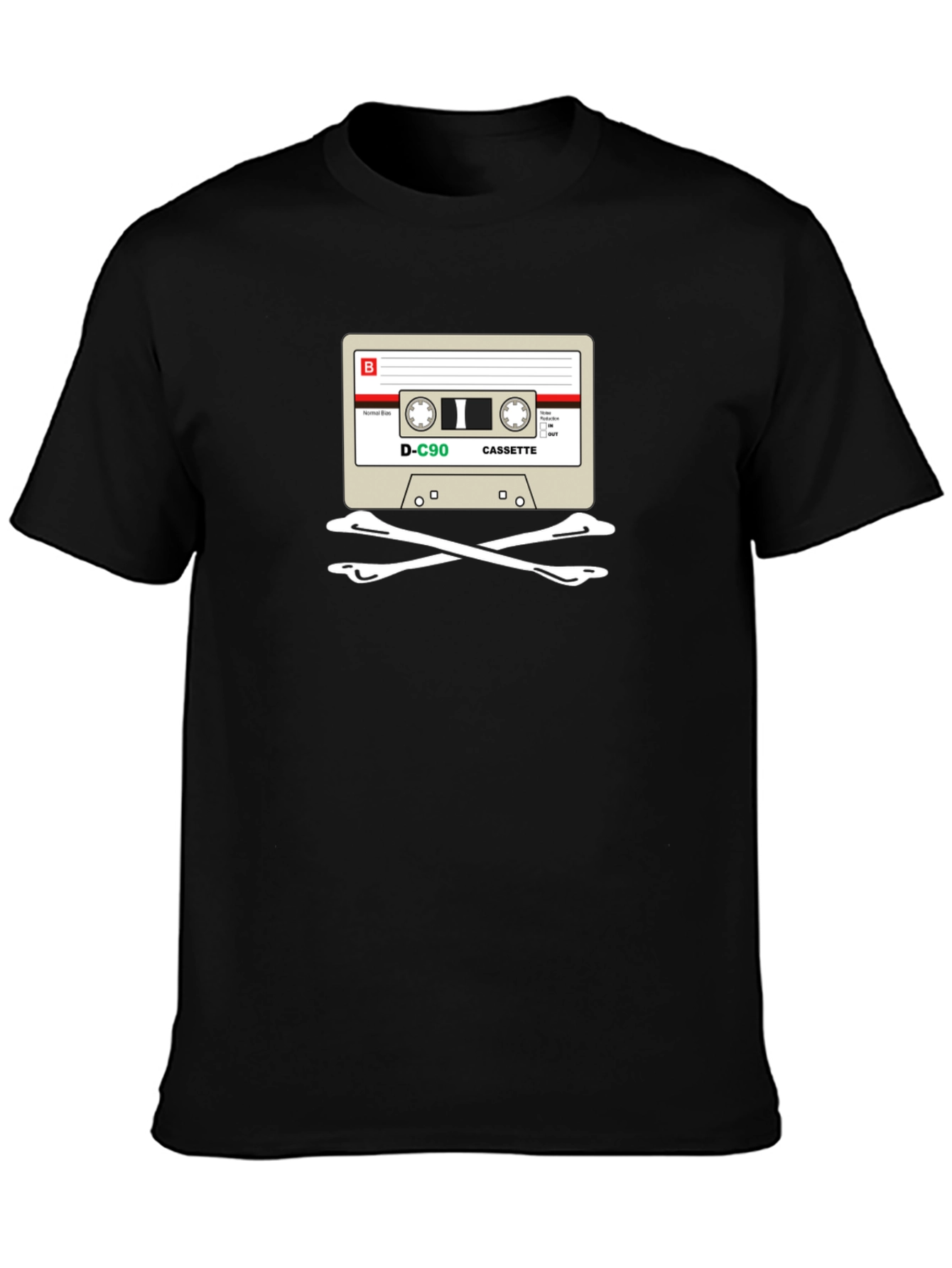 Cassette Skull T-Shirt - Retro Music Tee