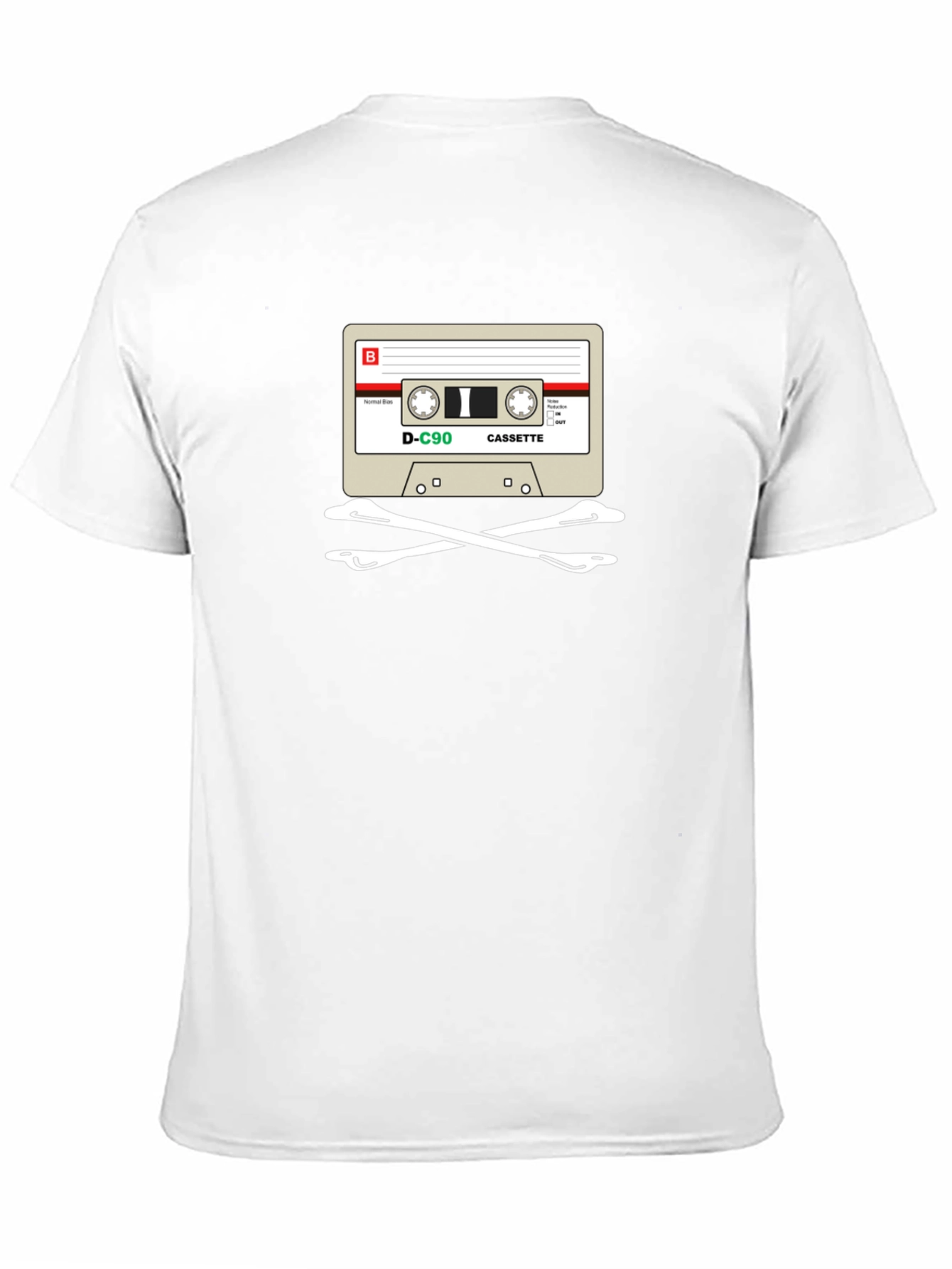 Cassette Skull T-Shirt - Retro Music Tee