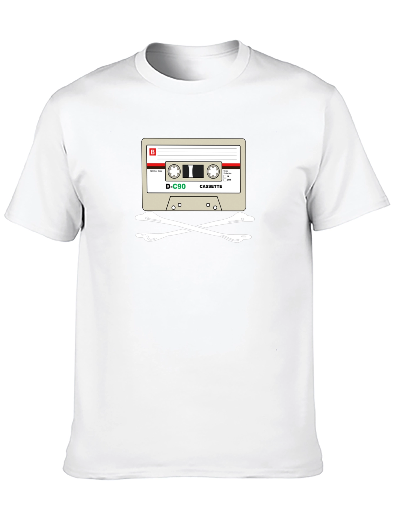 Cassette Skull T-Shirt - Retro Music Tee