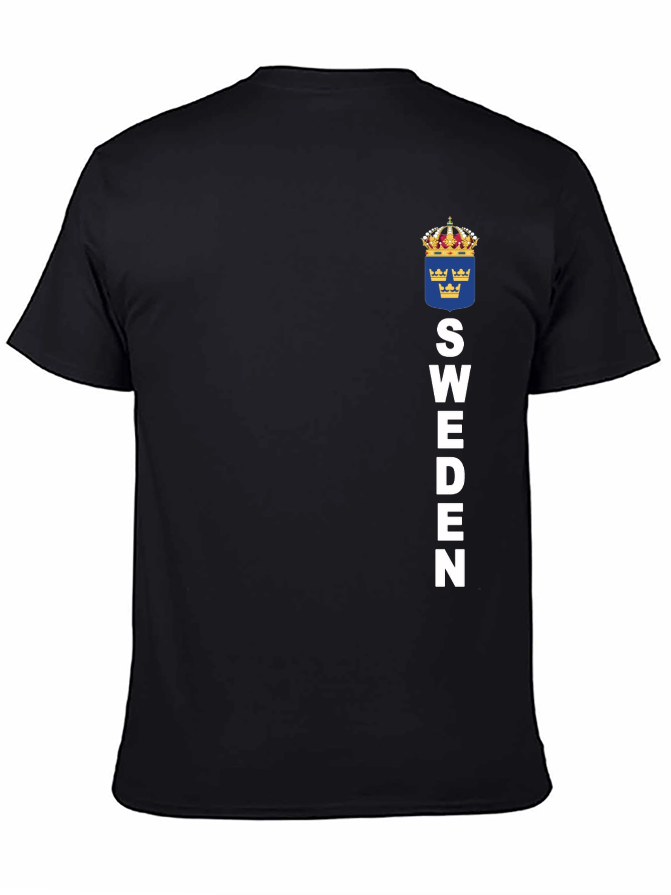 Sweden Flag T-Shirt - Black Graphic Tee
