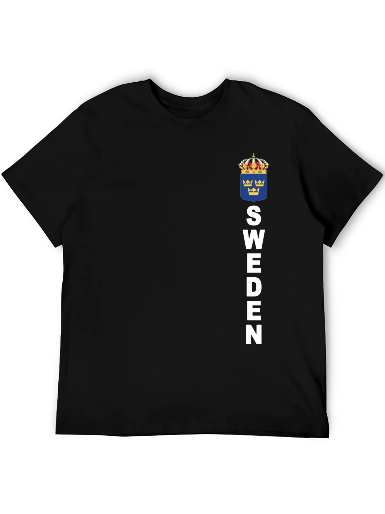 Sweden Flag T-Shirt - Black Graphic Tee