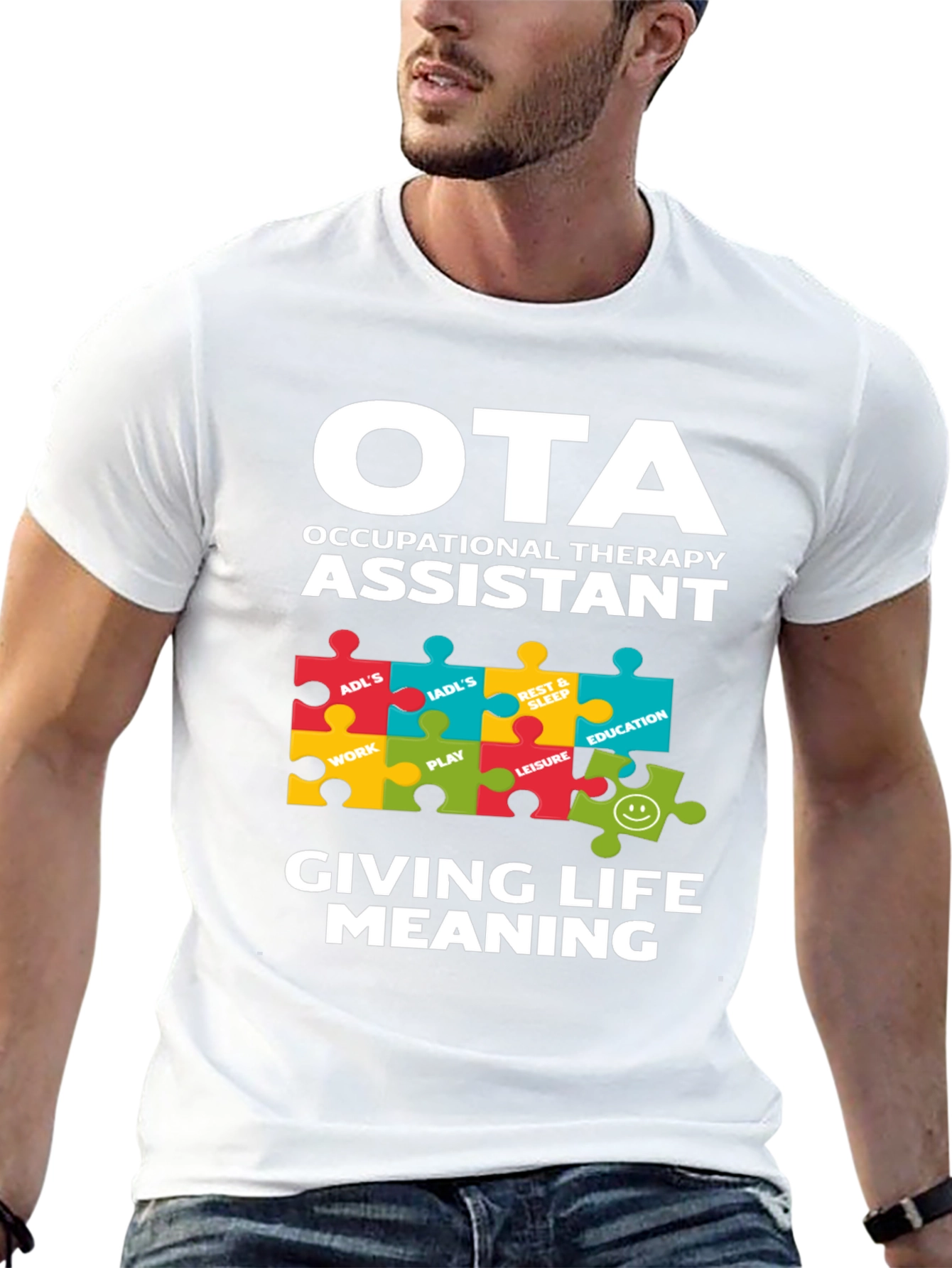 OTA Occupational Therapy Assistant Puzzle T-Shirt