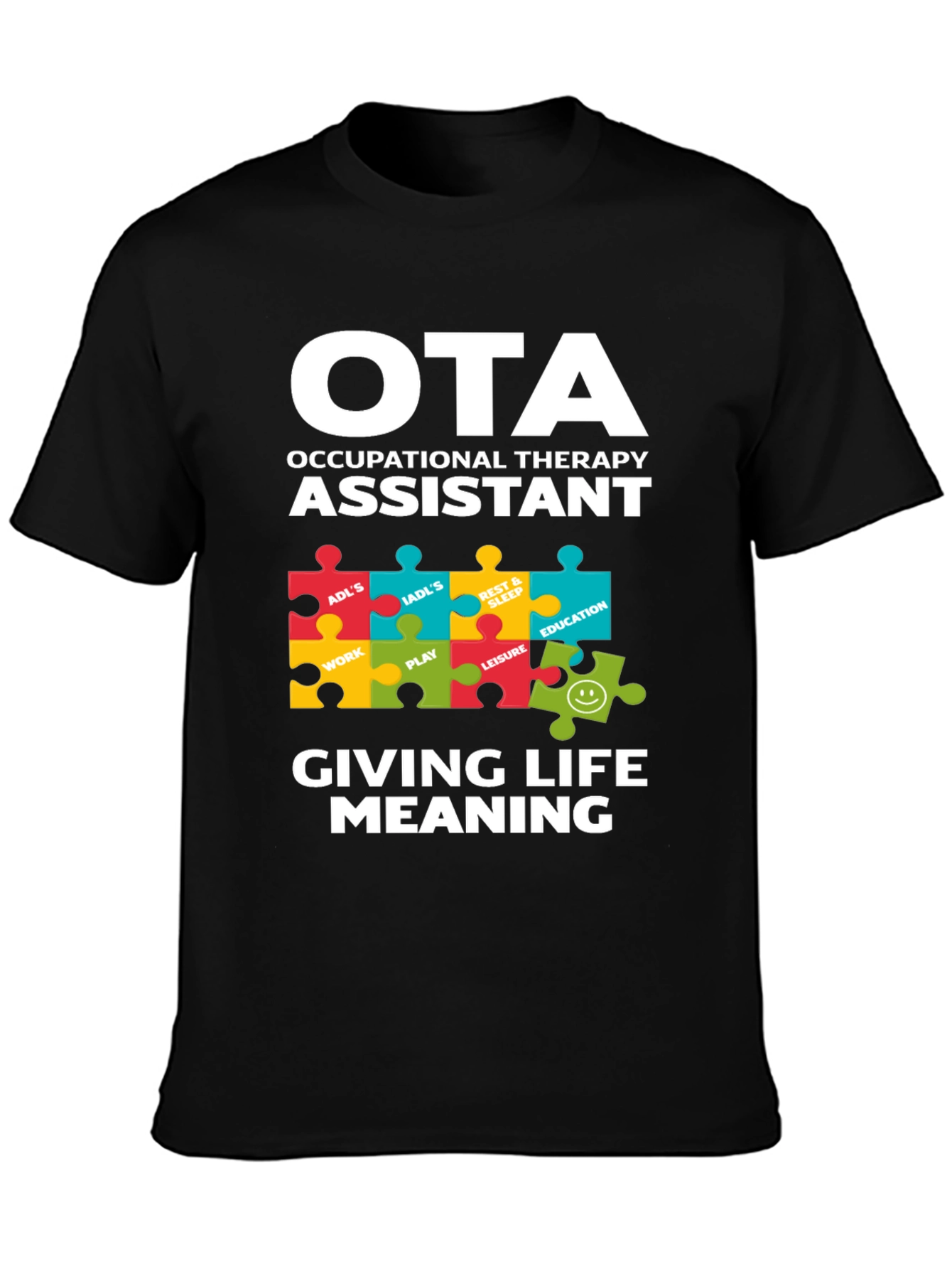 OTA Occupational Therapy Assistant Puzzle T-Shirt