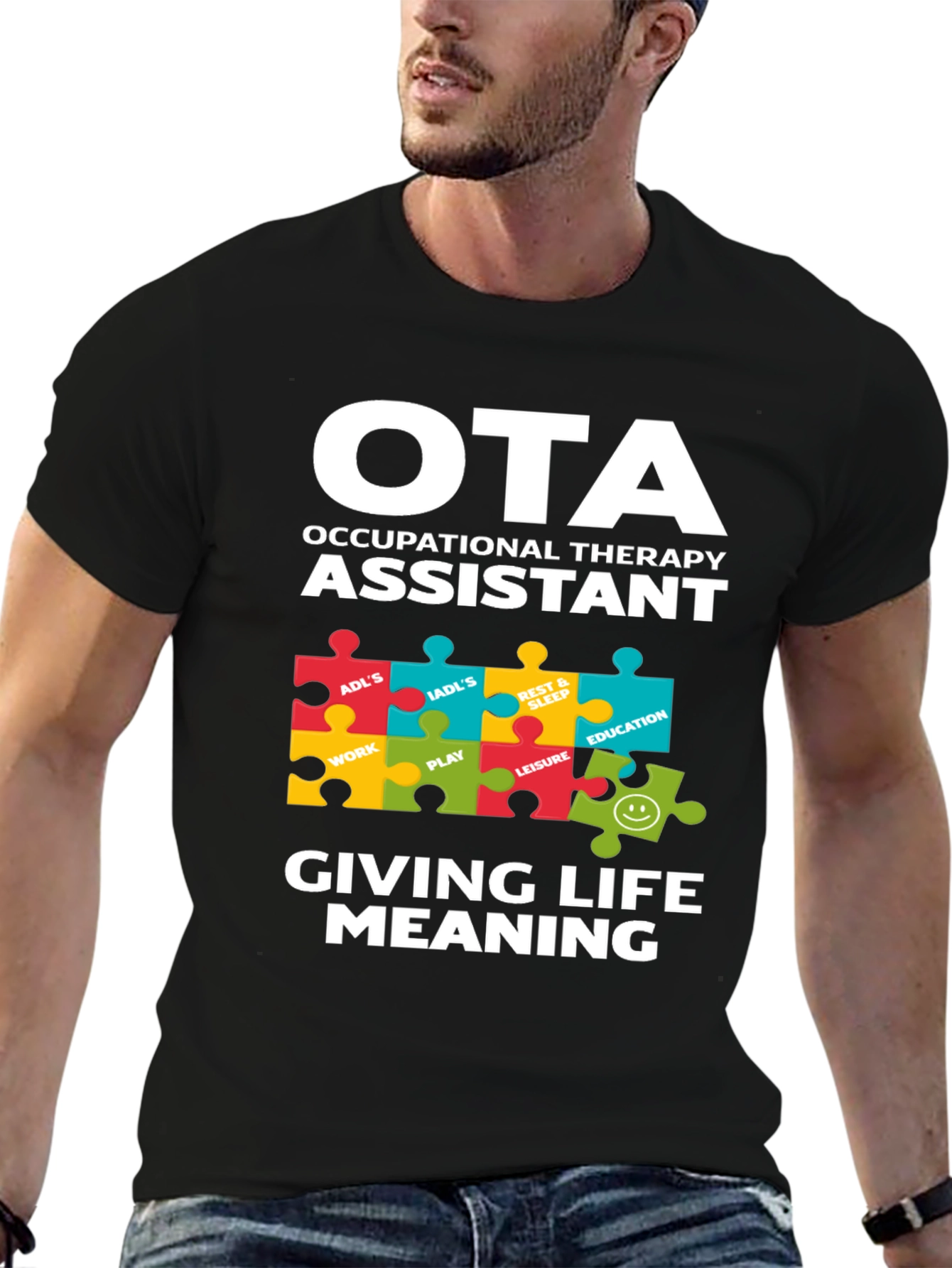 OTA Occupational Therapy Assistant Puzzle T-Shirt