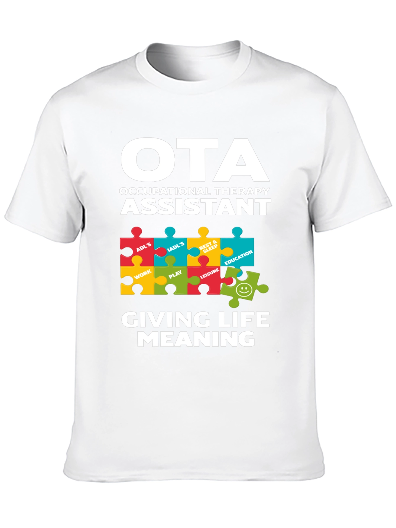 OTA Occupational Therapy Assistant Puzzle T-Shirt