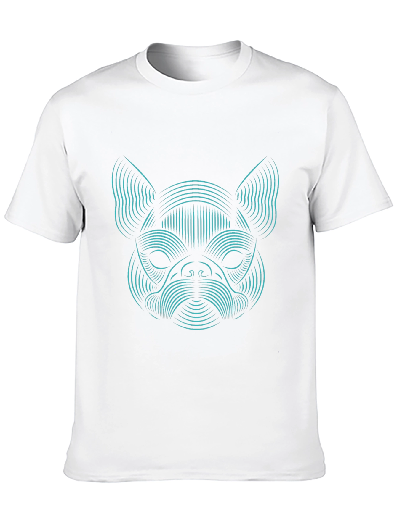 Abstract Dog Graphic Tee - Black Unisex T-Shirt